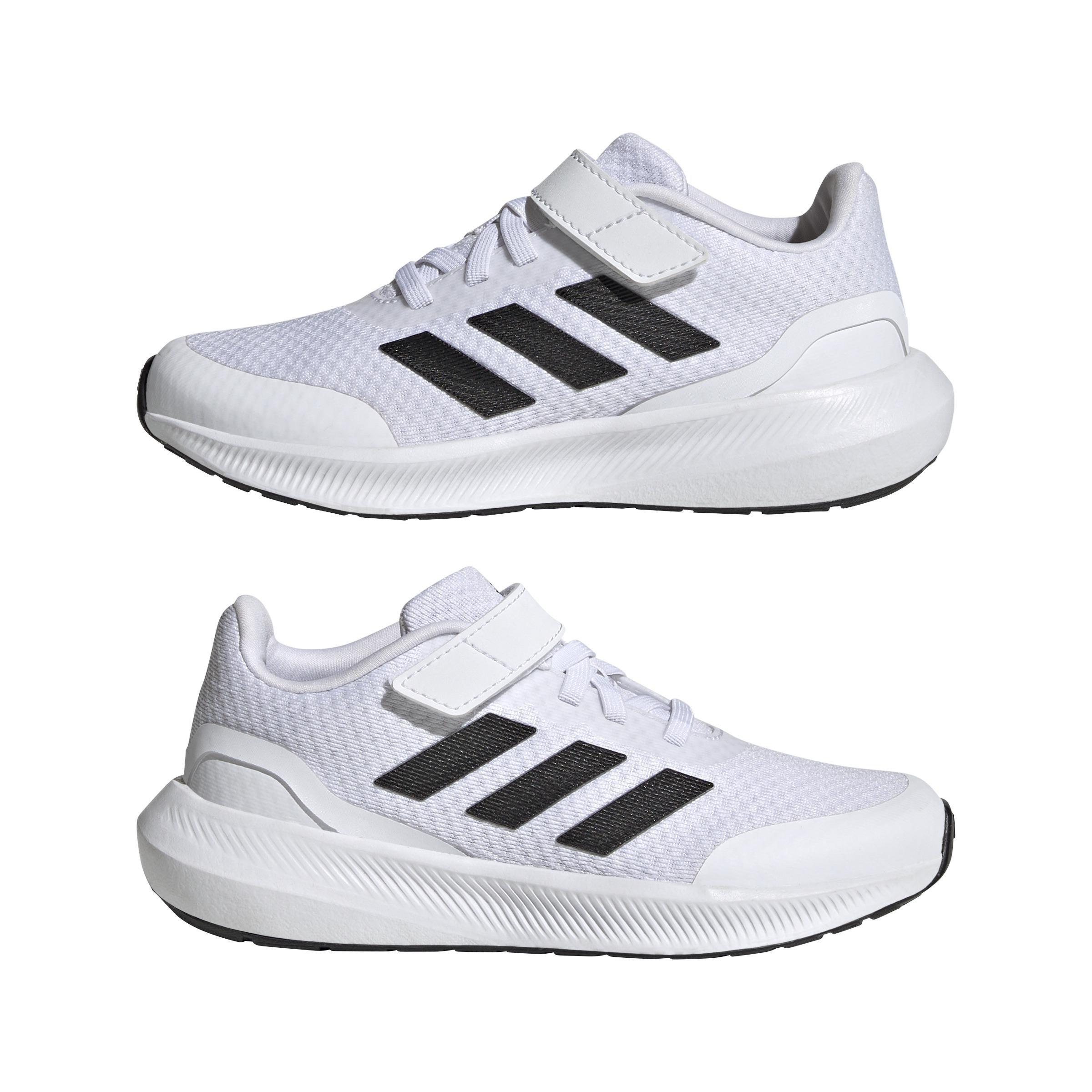 Unisex Kids Runfalcon 3.0 Elastic Lace Top Strap Shoes, White, A901_ONE, large image number 8
