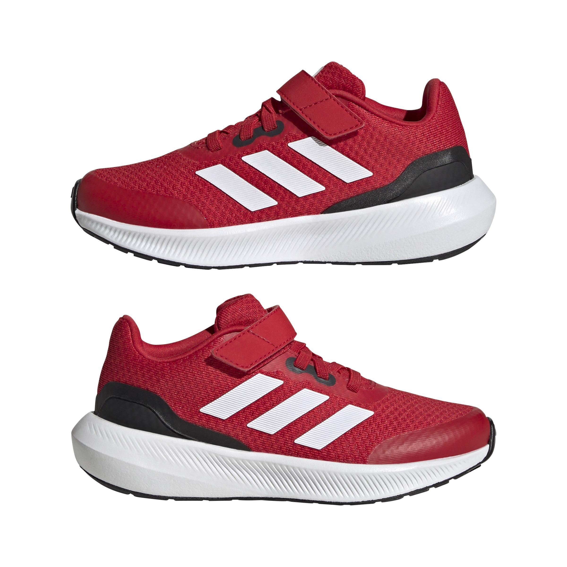 Unisex Kids RunFalcon 3.0 Elastic Lace Top Strap Shoes, Red, , large image number 7