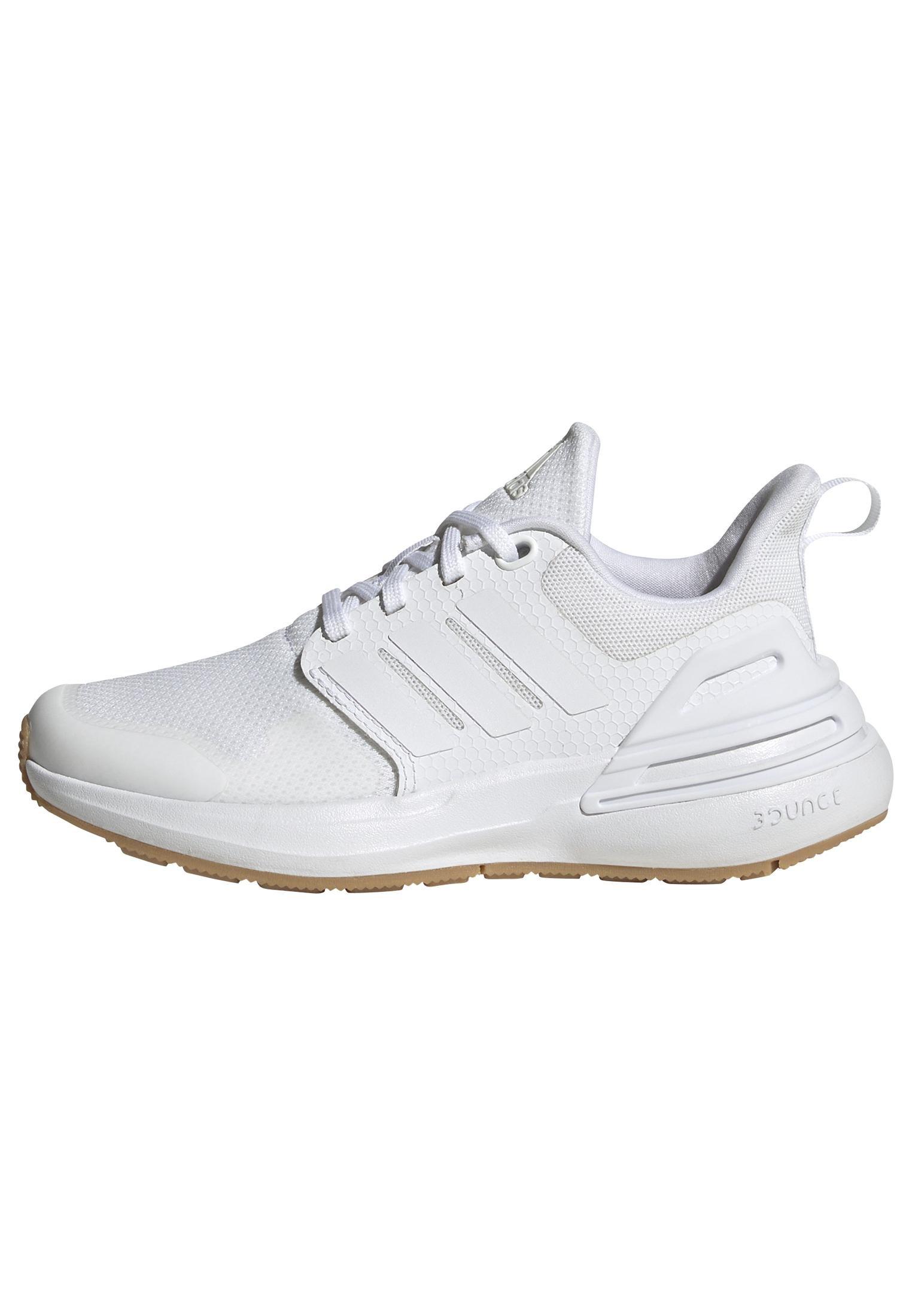 Unisex Kids Rapidasport Bounce Lace Shoes, White, A901_ONE, large image number 10