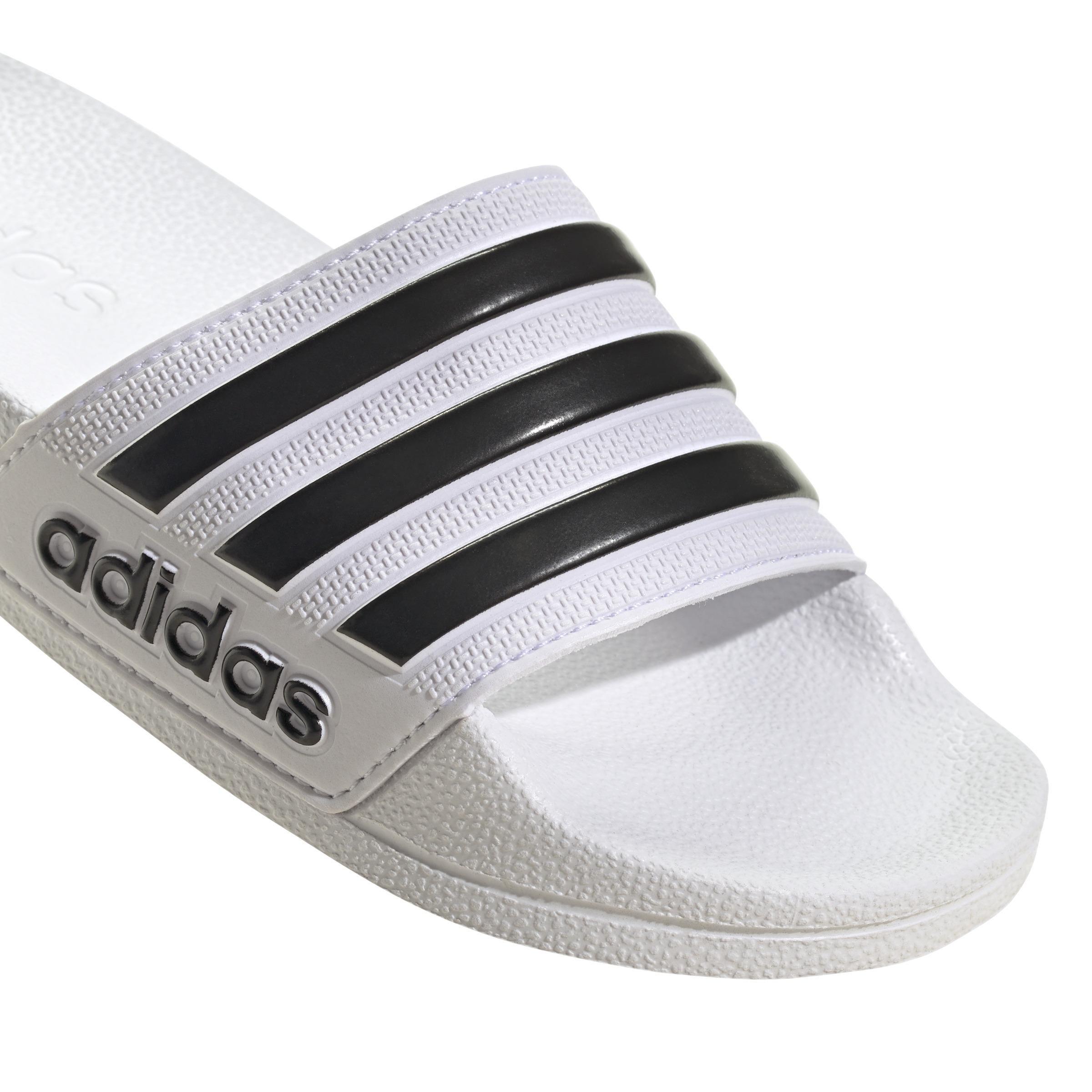 Unisex Kids Adilette Shower Slides, White, , large image number 2
