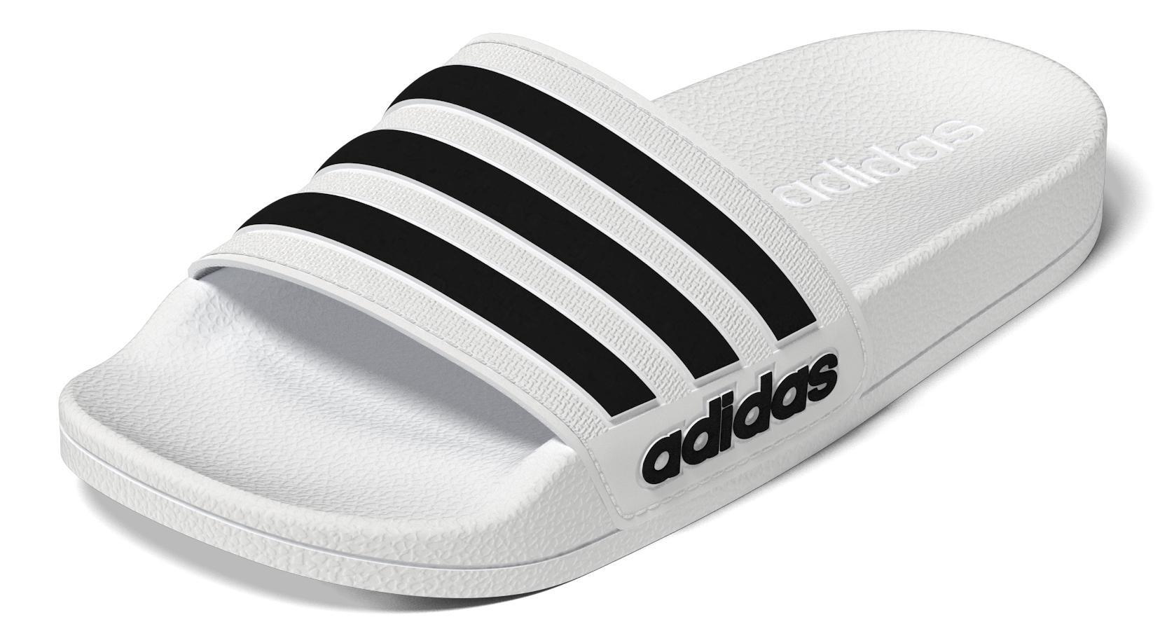Unisex Kids Adilette Shower Slides, White, , large image number 10