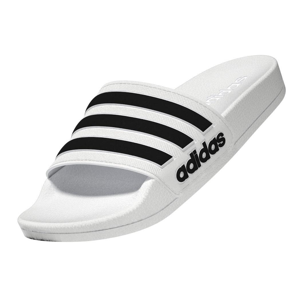 Unisex Kids Adilette Shower Slides, White, , large image number 11