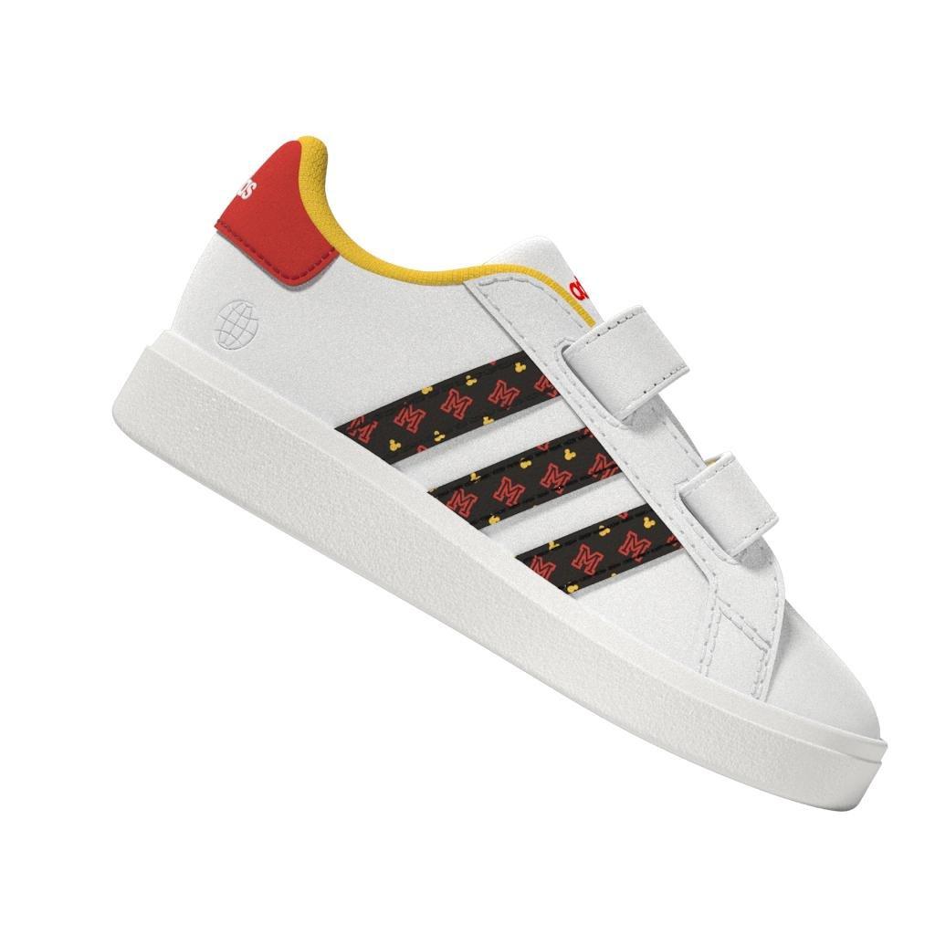 Unisex Kids Disney Grand Court Mickey Shoes , White, A901_ONE, large image number 8