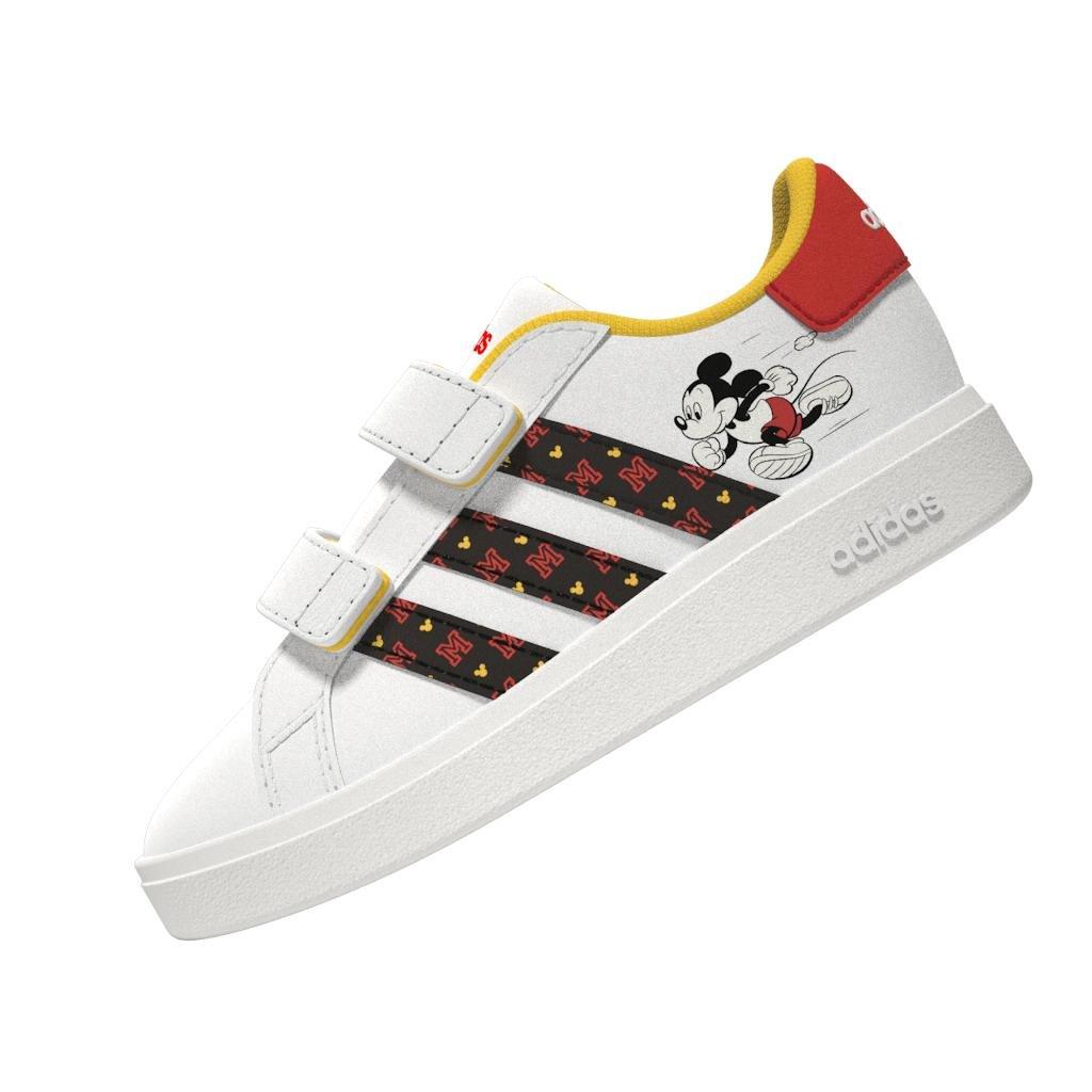 Unisex Kids Disney Grand Court Mickey Shoes , White, A901_ONE, large image number 11