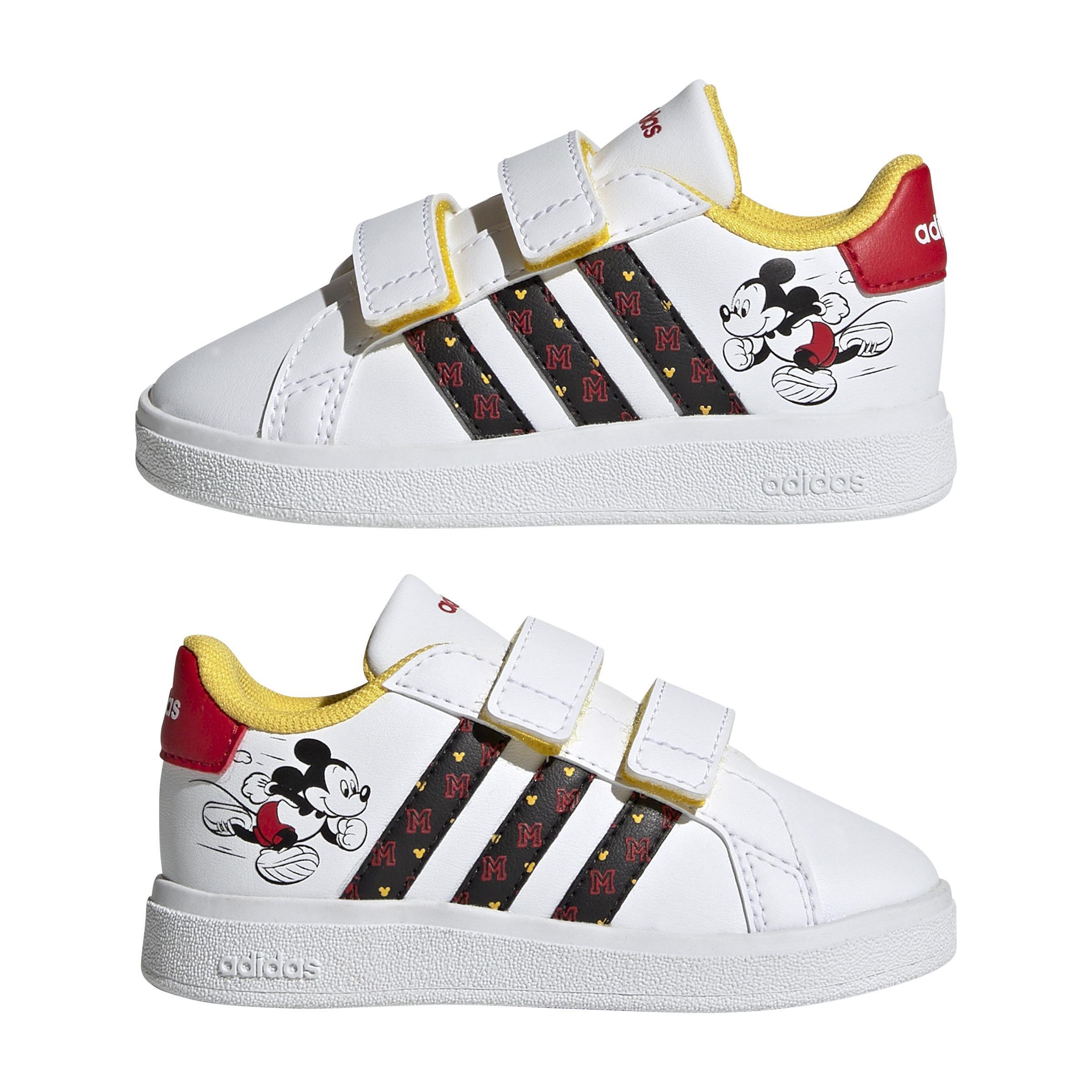 Unisex Kids Disney Grand Court Mickey Shoes , White, A901_ONE, large image number 14