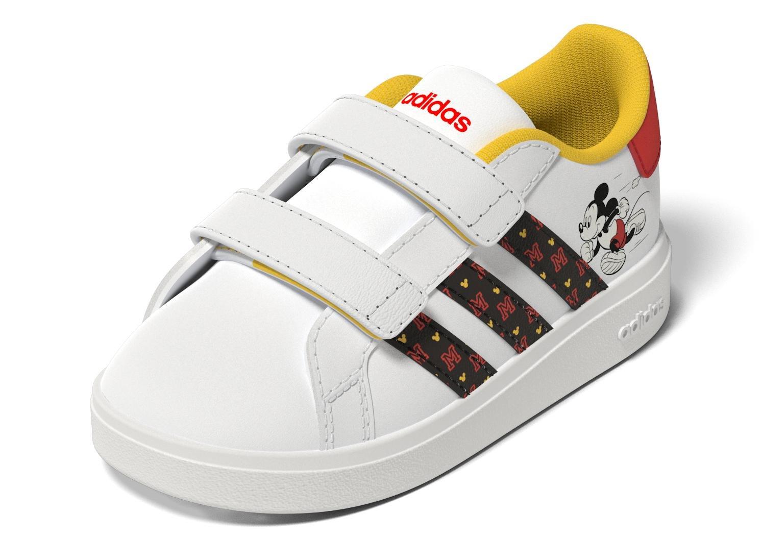 Unisex Kids Disney Grand Court Mickey Shoes , White, A901_ONE, large image number 17