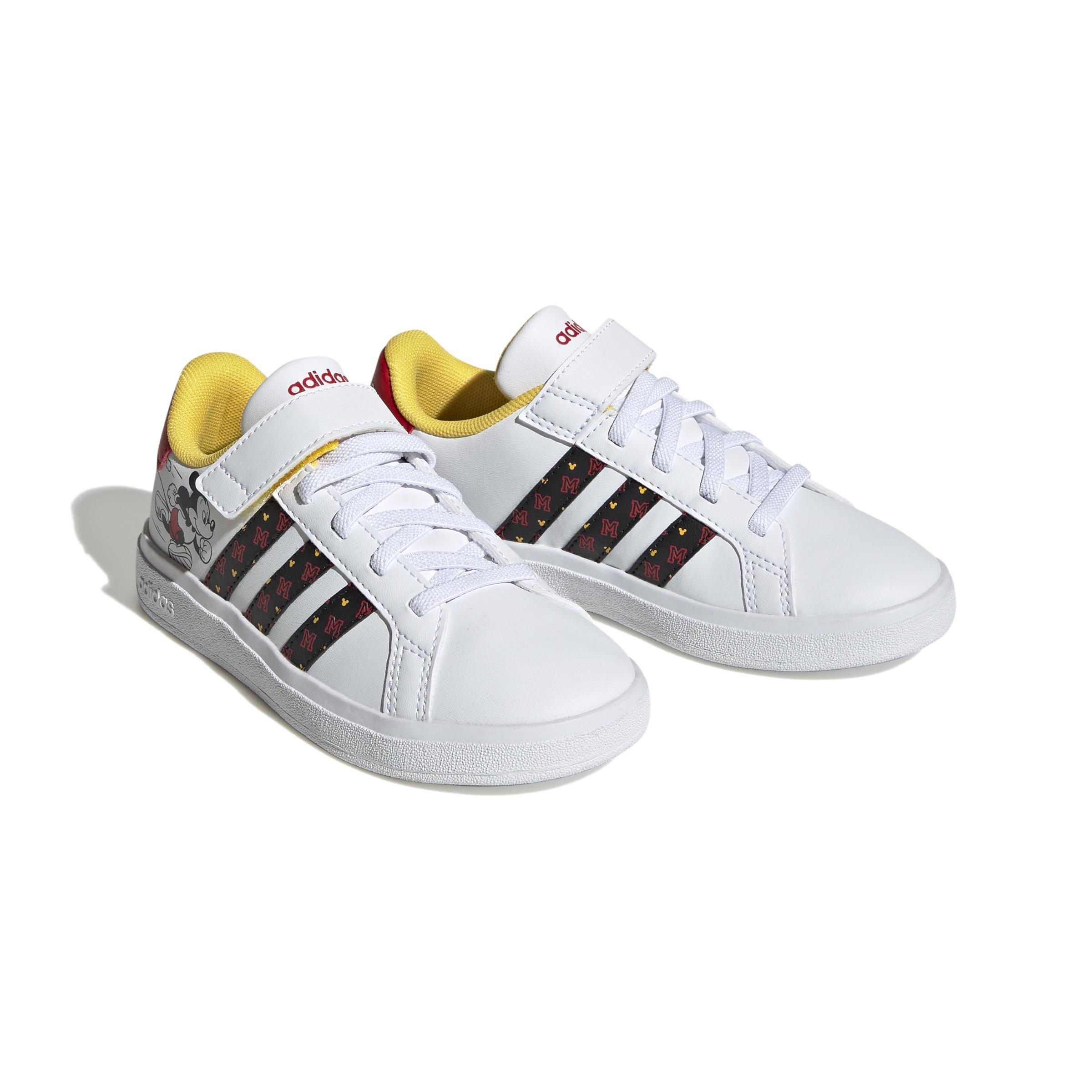 adidas Outlet Unisex Kids Disney Grand Court Mickey Shoes White