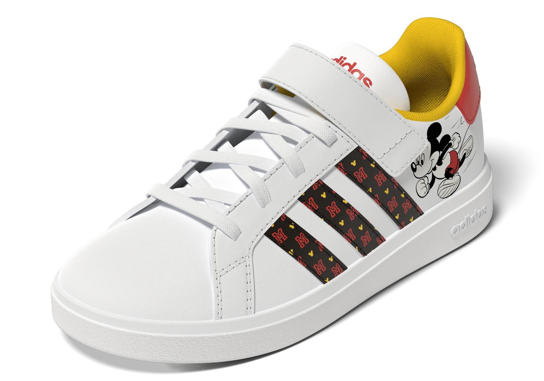 Unisex Kids Disney Grand Court Mickey Shoes , White, A901_ONE, large image number 17