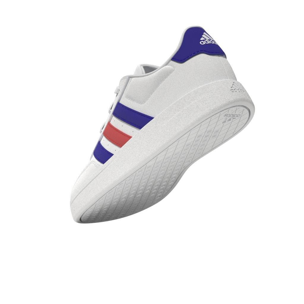 Unisex Kids Breaknet Lifestyle Court Lace Shoes, White, , large image number 7
