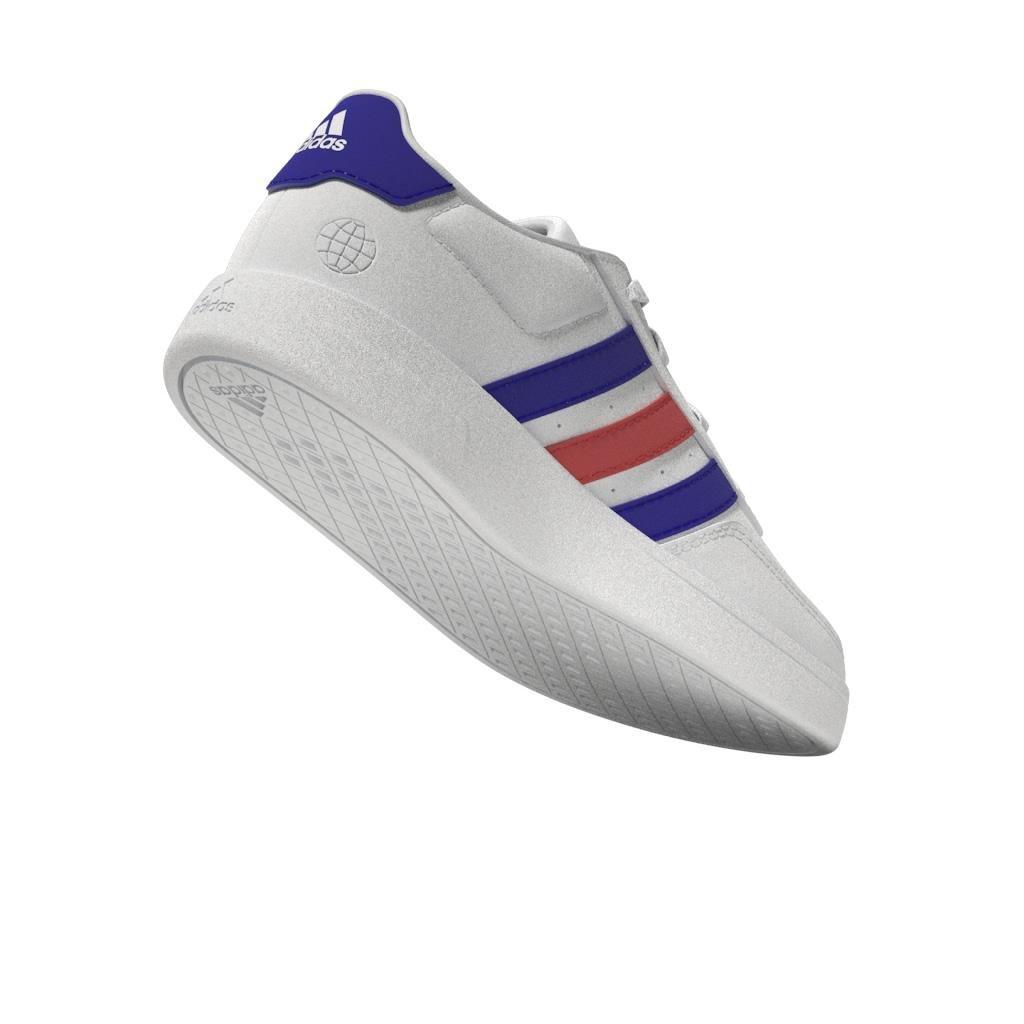 Unisex Kids Breaknet Lifestyle Court Lace Shoes, White, , large image number 9