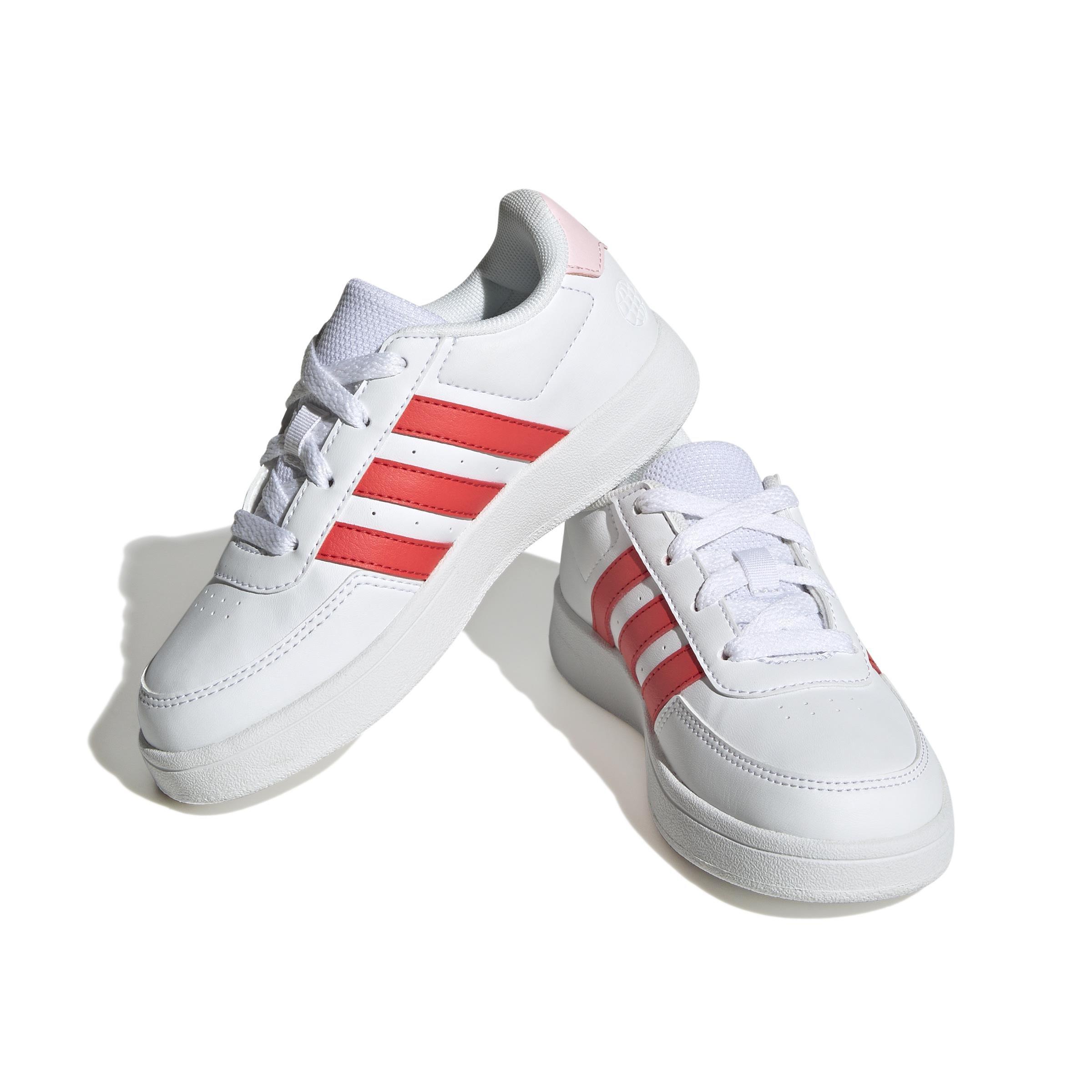 Unisex Kids Breaknet Lifestyle Court Lace Shoes, White, A901_ONE, large image number 0