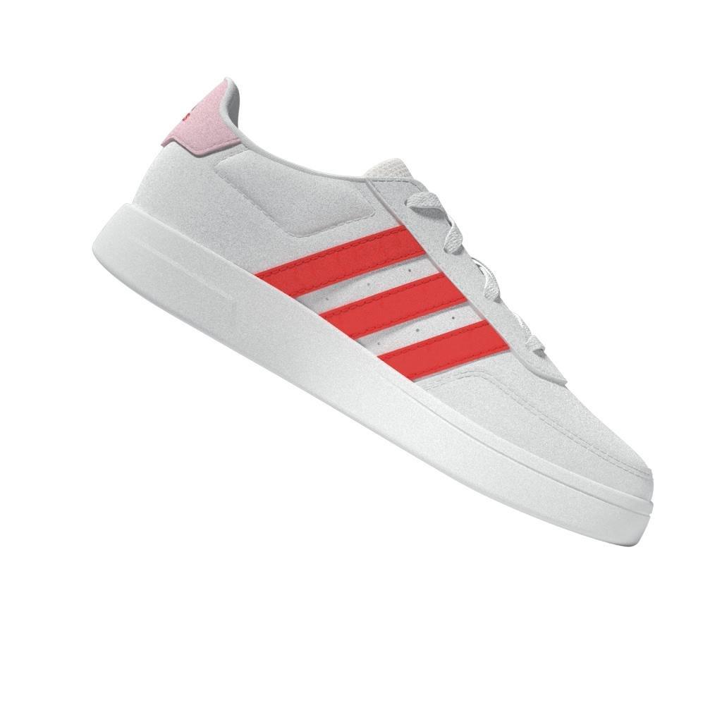 Unisex Kids Breaknet Lifestyle Court Lace Shoes, White, A901_ONE, large image number 4