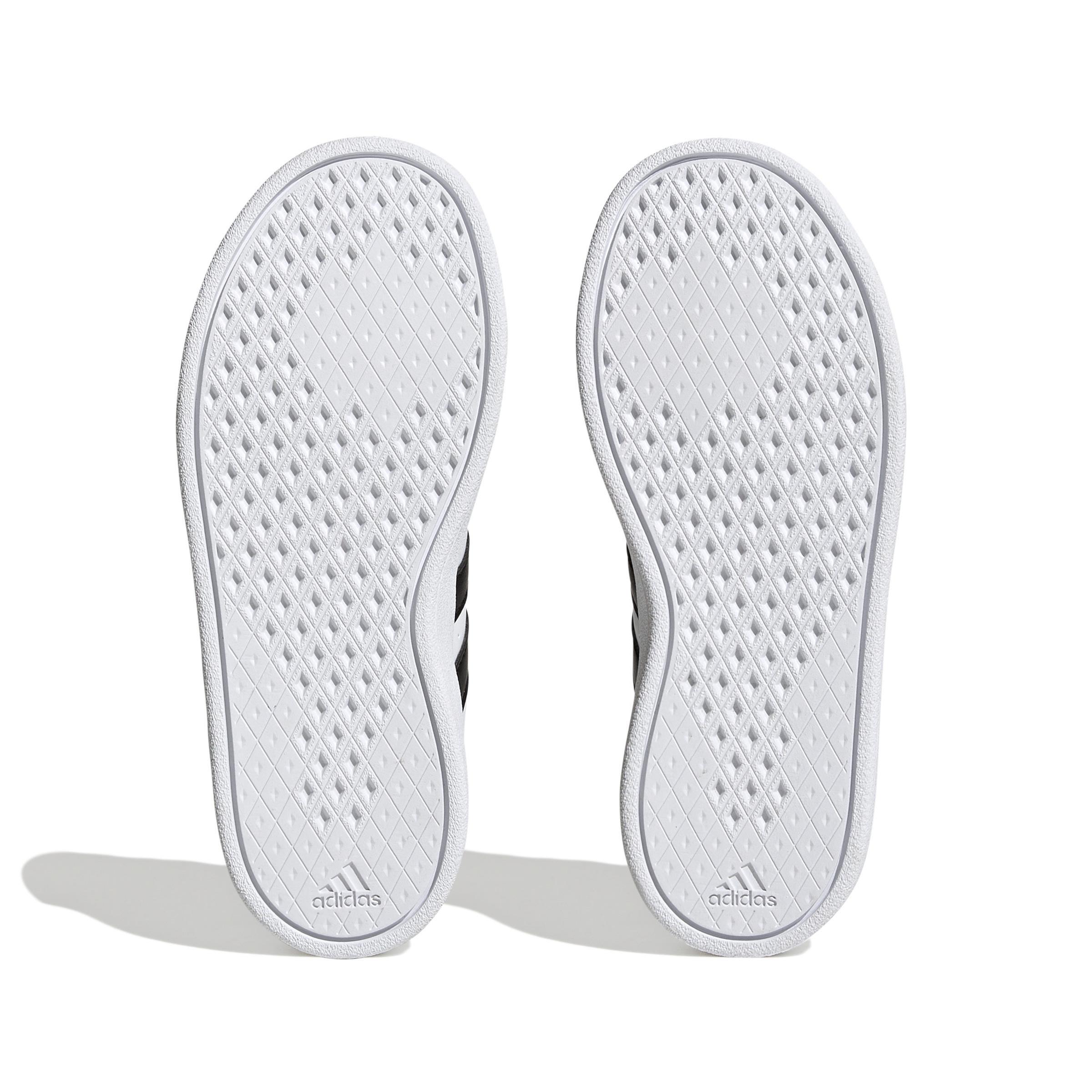 Unisex Kids Breaknet Lifestyle Court Elastic Lace and Top Strap Shoes, White, A901_ONE, large image number 10