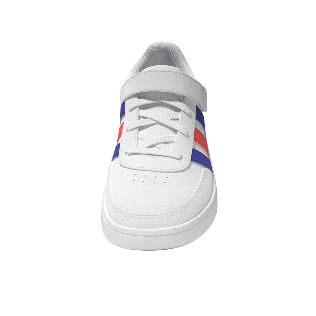 Unisex Kids Breaknet Lifestyle Court Elastic Lace and Top Strap Shoes, White, , large image number 13