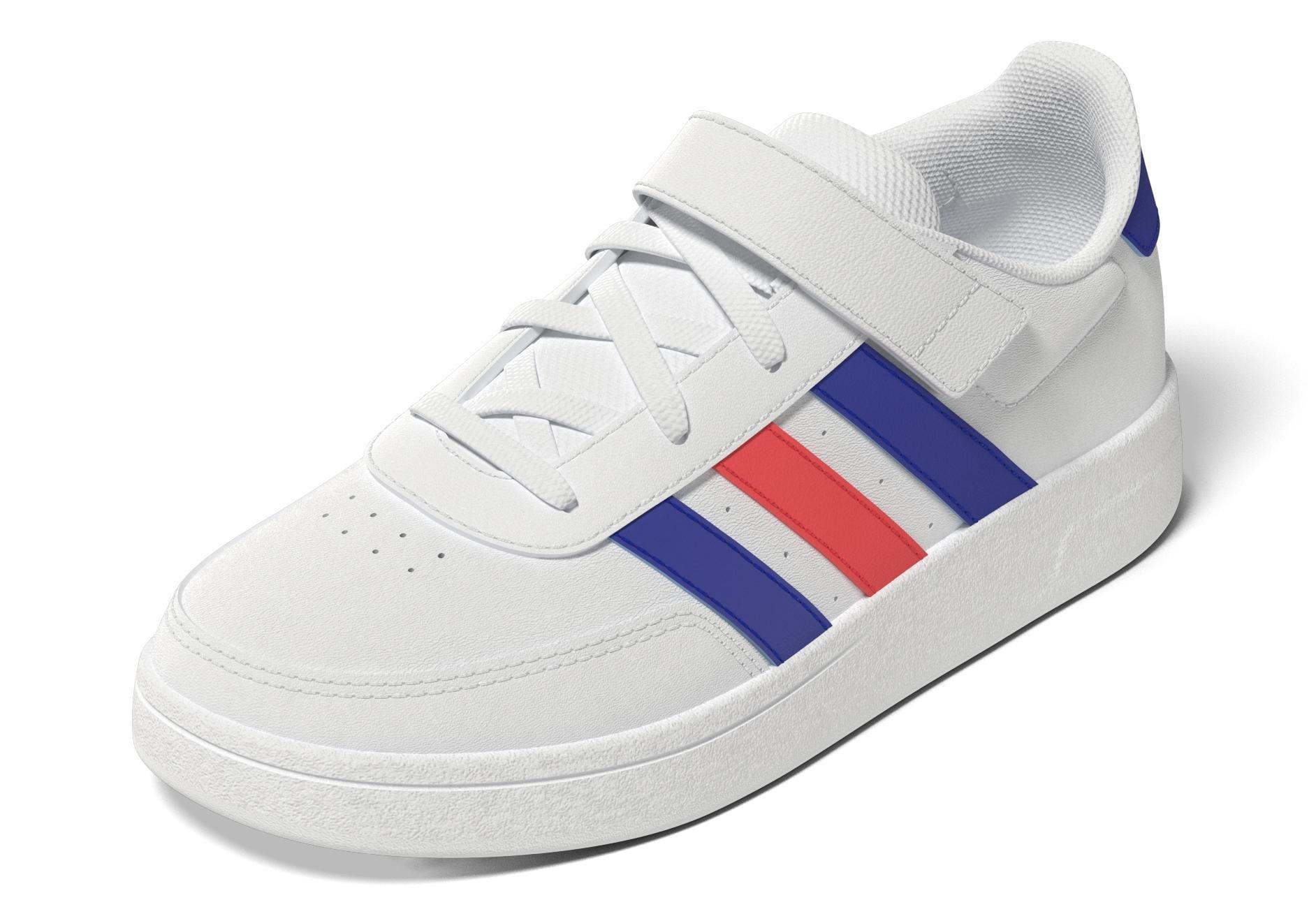 Unisex Kids Breaknet Lifestyle Court Elastic Lace and Top Strap Shoes, White, , large image number 14