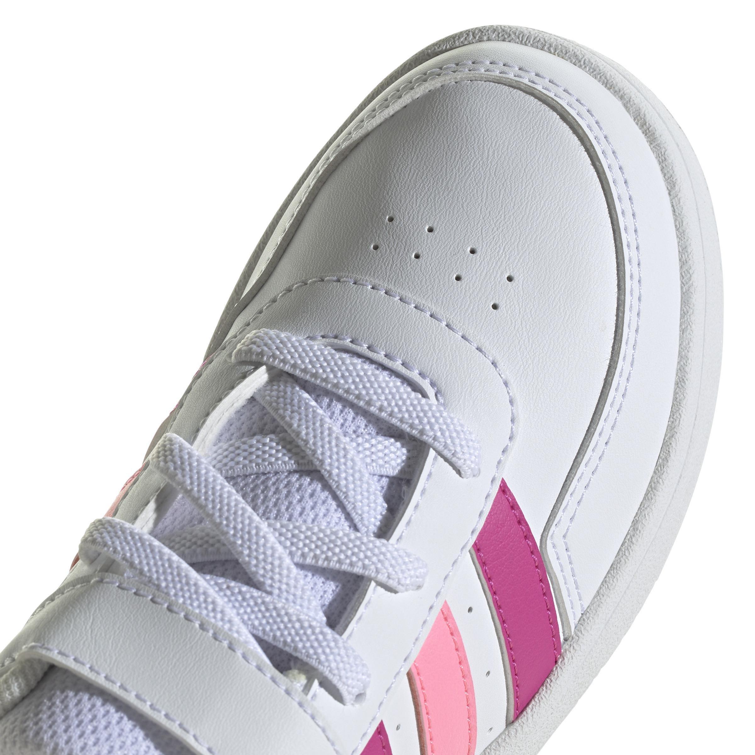 Unisex Kids Breaknet Lifestyle Court Elastic Lace and Top Strap Shoes, White, , large image number 5