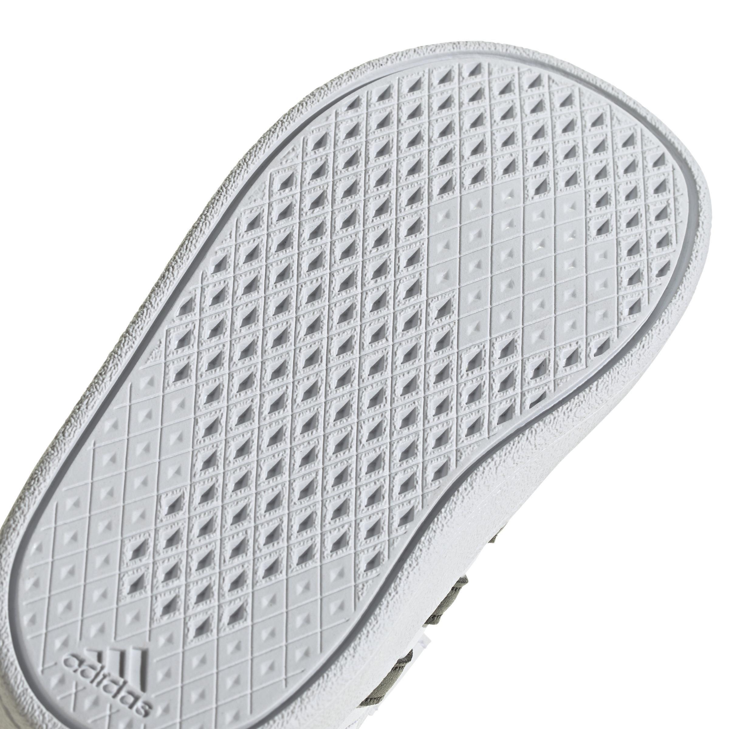 Unisex Kids Breaknet Lifestyle Court Two-Strap Hook-And-Loop Shoes, White, A901_ONE, large image number 4