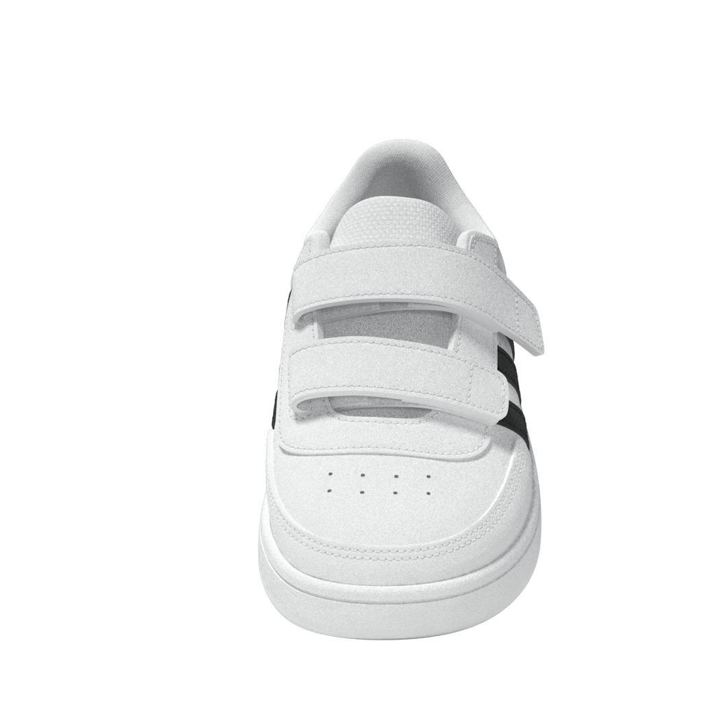 Unisex Kids Breaknet Lifestyle Court Two-Strap Hook-And-Loop Shoes, White, A901_ONE, large image number 11