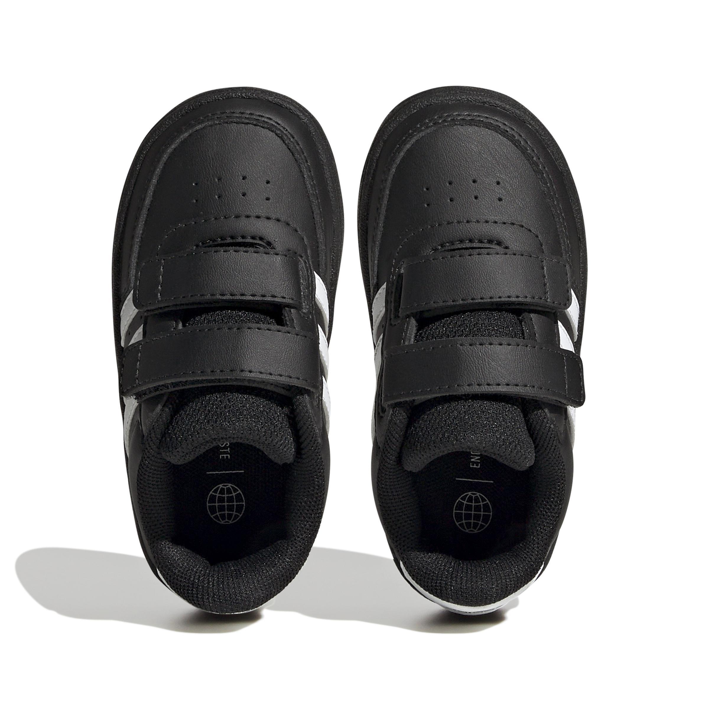 Unisex Kids Breaknet Lifestyle Court Two-Strap Hook-And-Loop Shoes, Black, A901_ONE, large image number 12