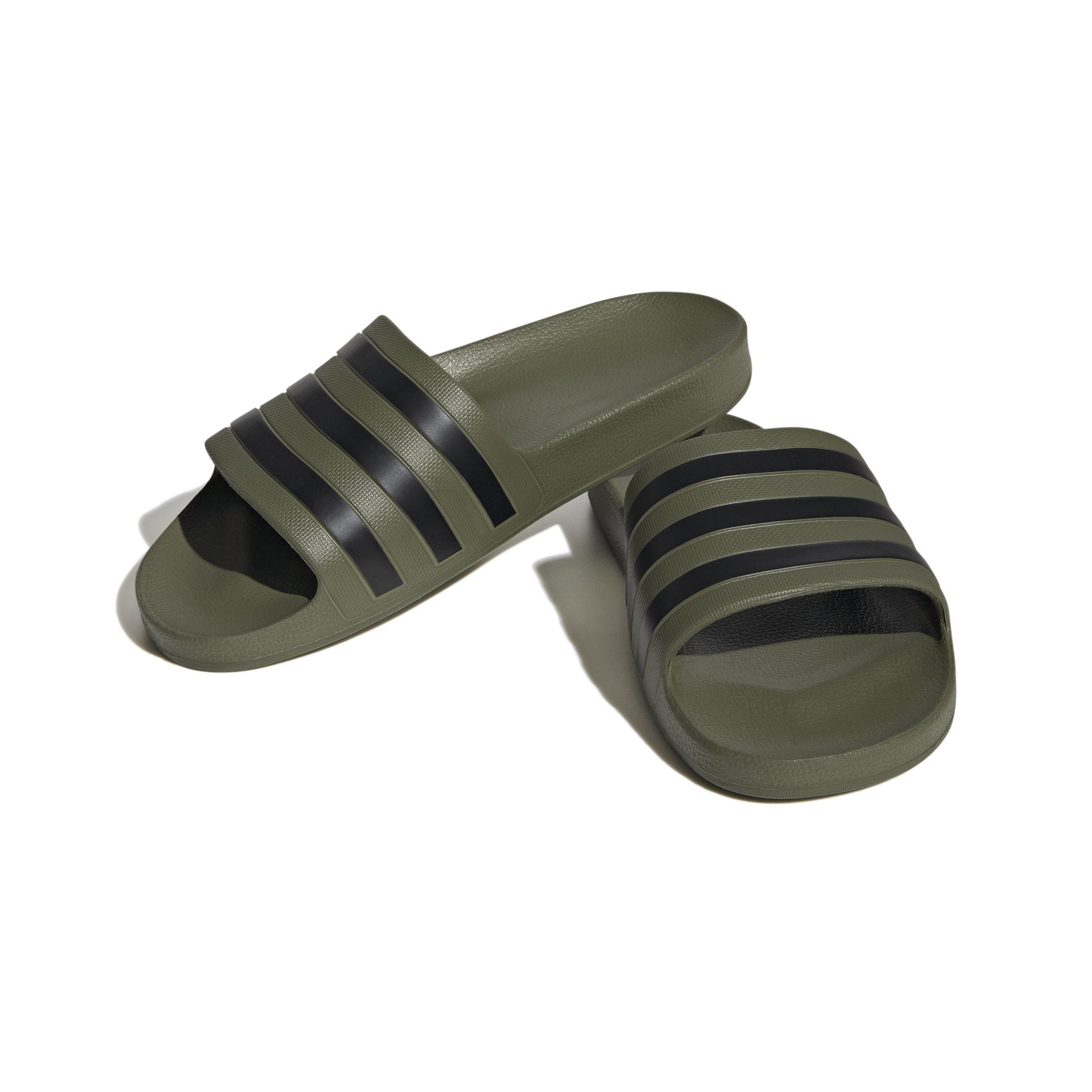 Unisex Adilette Aqua Slides, Green, , large image number 0