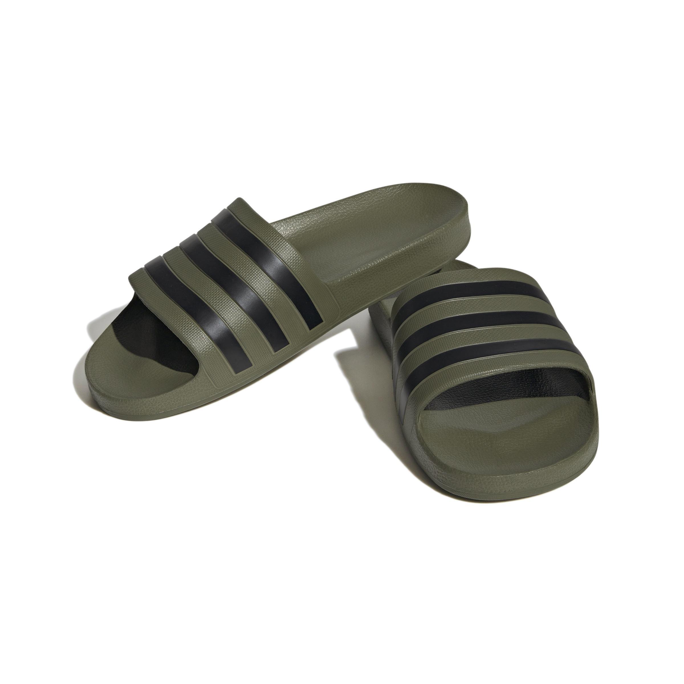 Adilette Aqua Slides, Green, A901_ONE, large image number 0