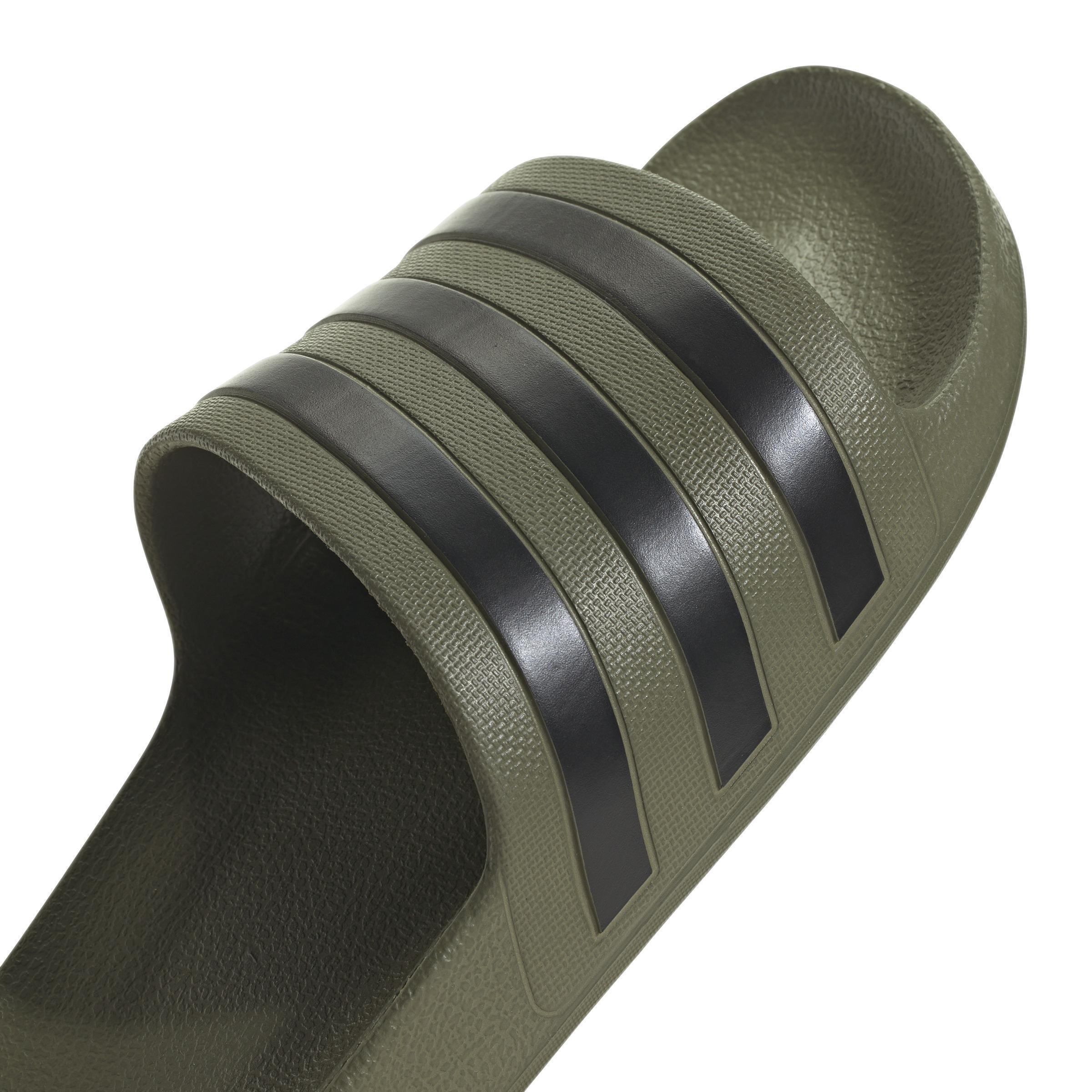 Unisex Adilette Aqua Slides, Green, A901_ONE, medium