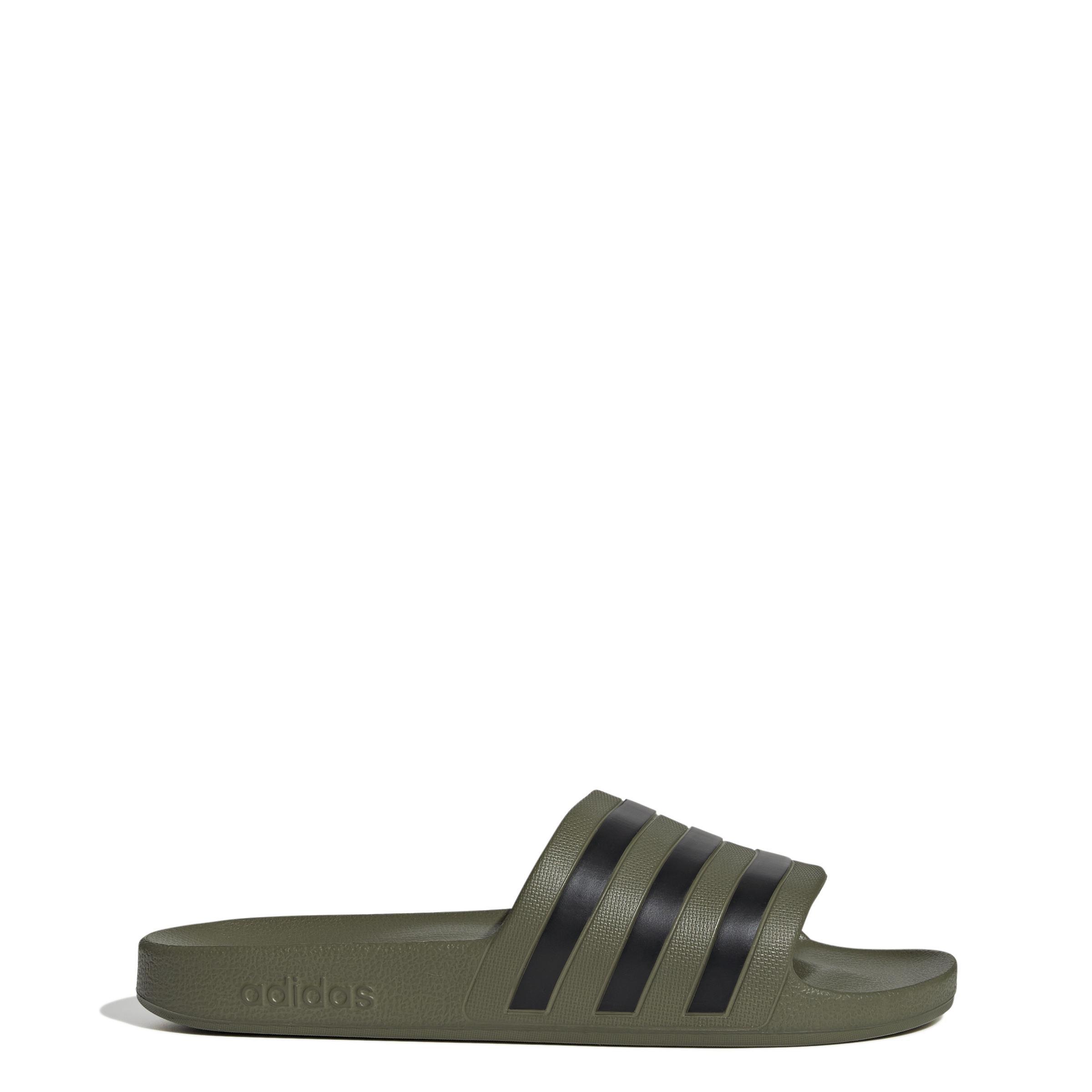 Adilette Aqua Slides, Green, A901_ONE, large image number 12