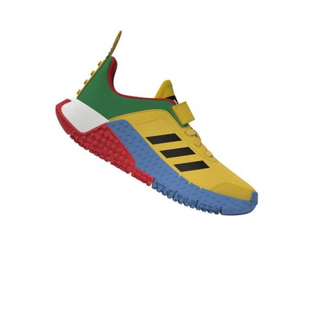 Kids Unisex Adidas Dna X Lego Elastic Lace And Top Strap Shoes, Yellow, A901_ONE, large image number 10