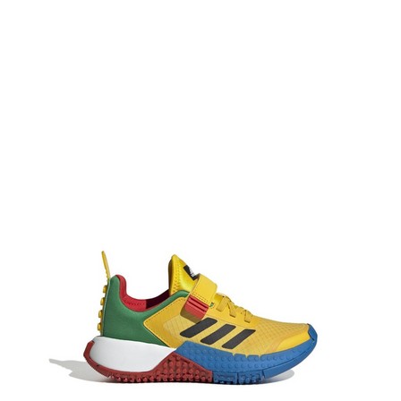 Kids Unisex Adidas Dna X Lego Elastic Lace And Top Strap Shoes, Yellow, A901_ONE, large image number 13