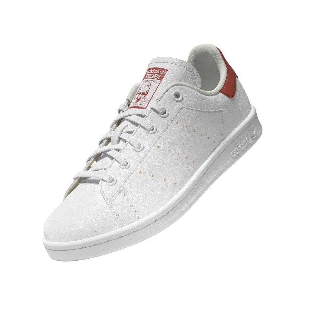 Unisex Kids Stan Smith Shoes, White, A901_ONE, large image number 8