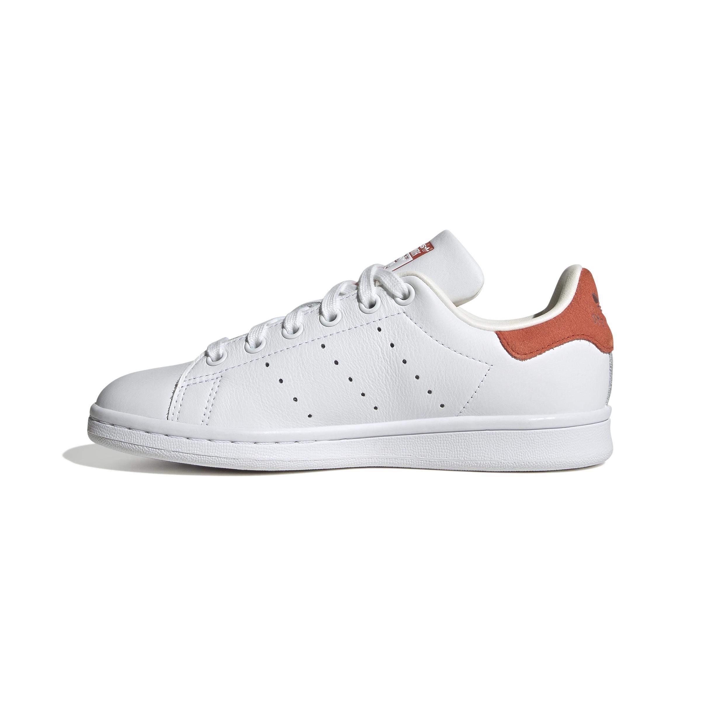 Unisex Kids Stan Smith Shoes, White, A901_ONE, large image number 13