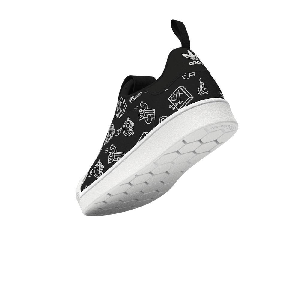 Unisex Kids Superstar 360 Shoes, Black, , large image number 4