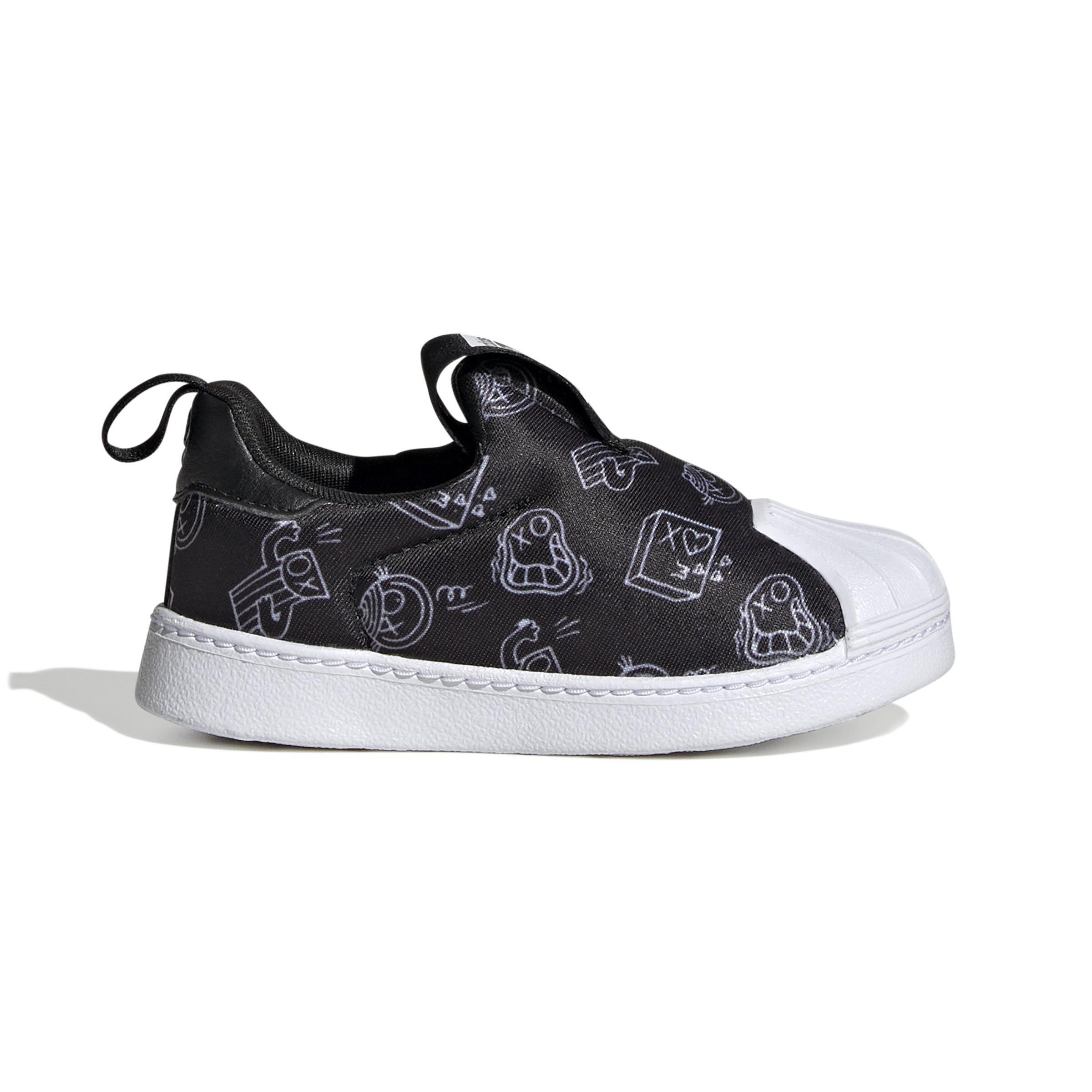 Unisex Kids Superstar 360 Shoes, Black, , large image number 8