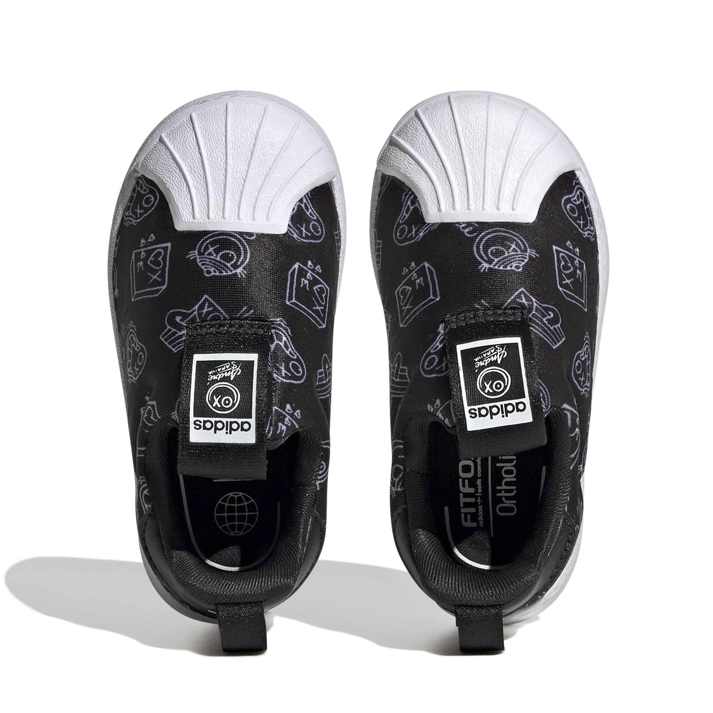 Unisex Kids Superstar 360 Shoes, Black, , large image number 11