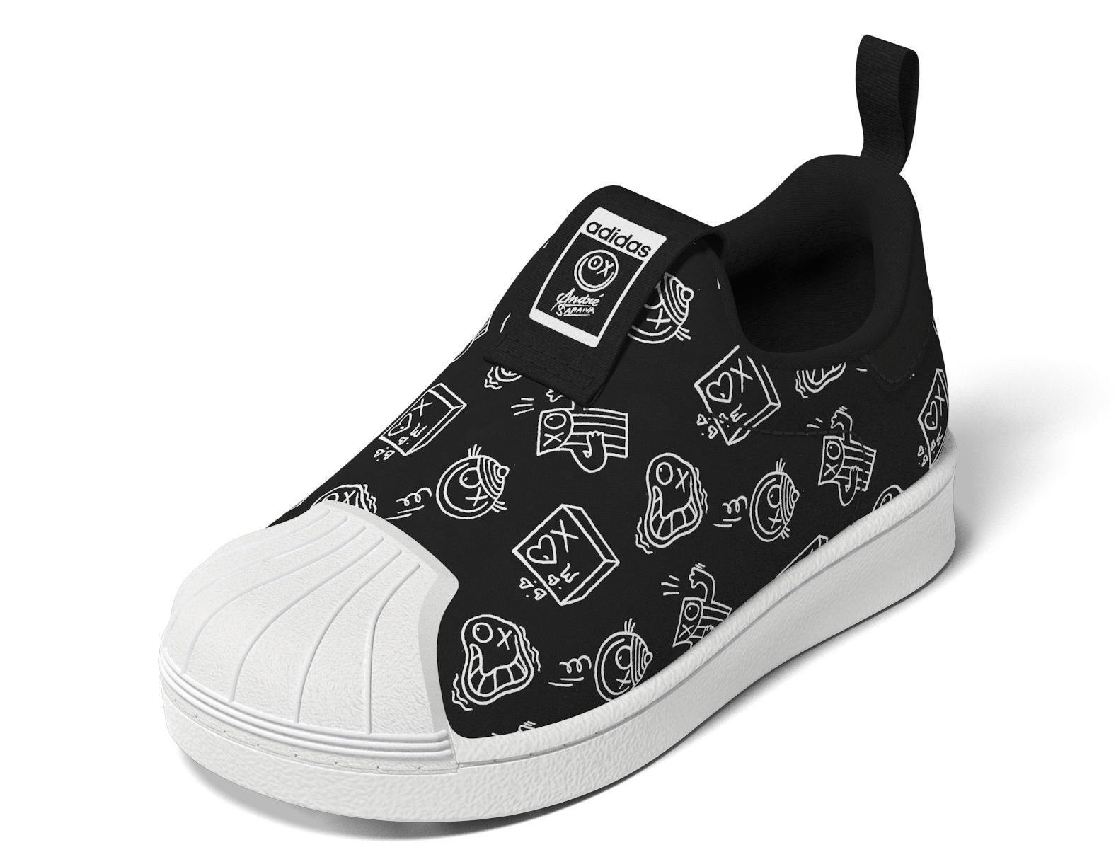Unisex Kids Superstar 360 Shoes, Black, , large image number 16