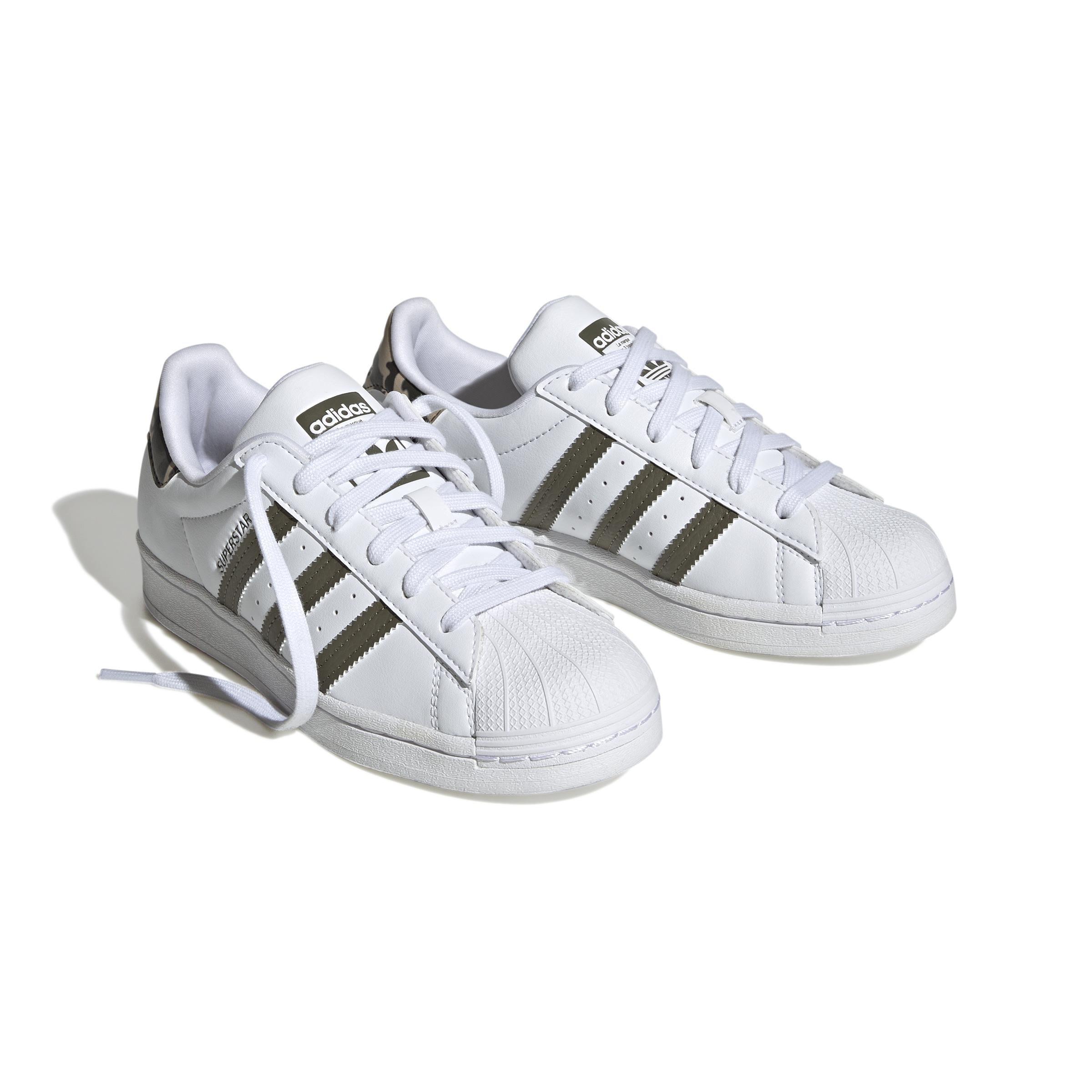 Unisex Kids Superstar Shoes, White, A901_ONE, medium