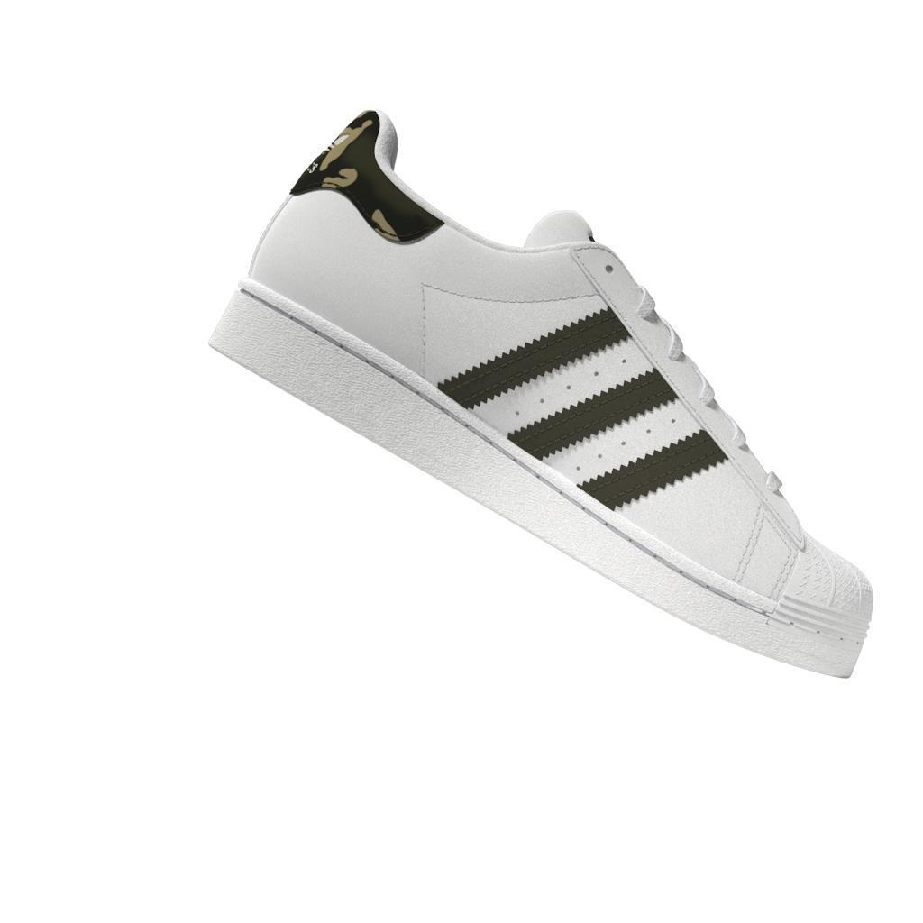 Unisex Kids Superstar Shoes, White, A901_ONE, large image number 12