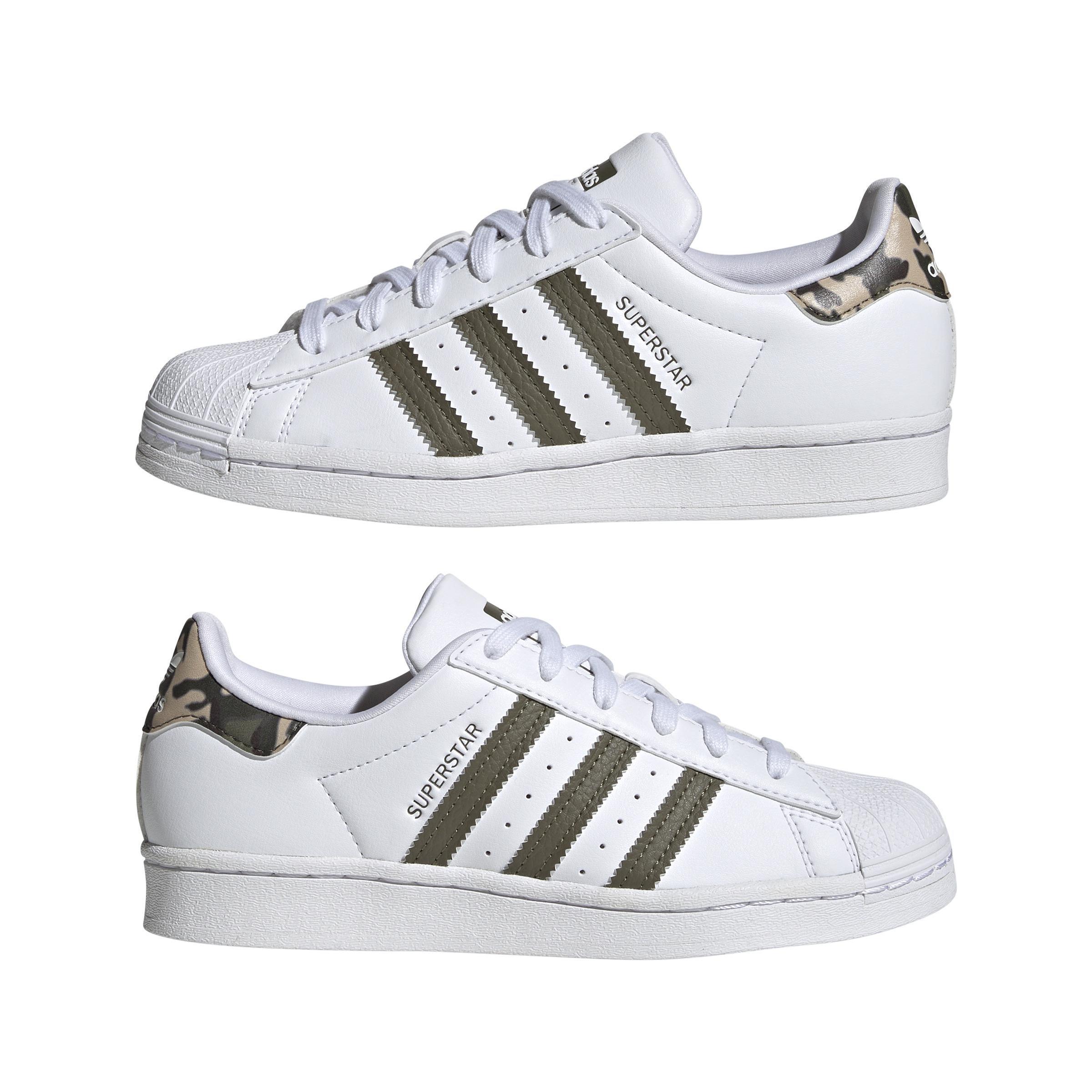 Unisex Kids Superstar Shoes, White, , large image number 13