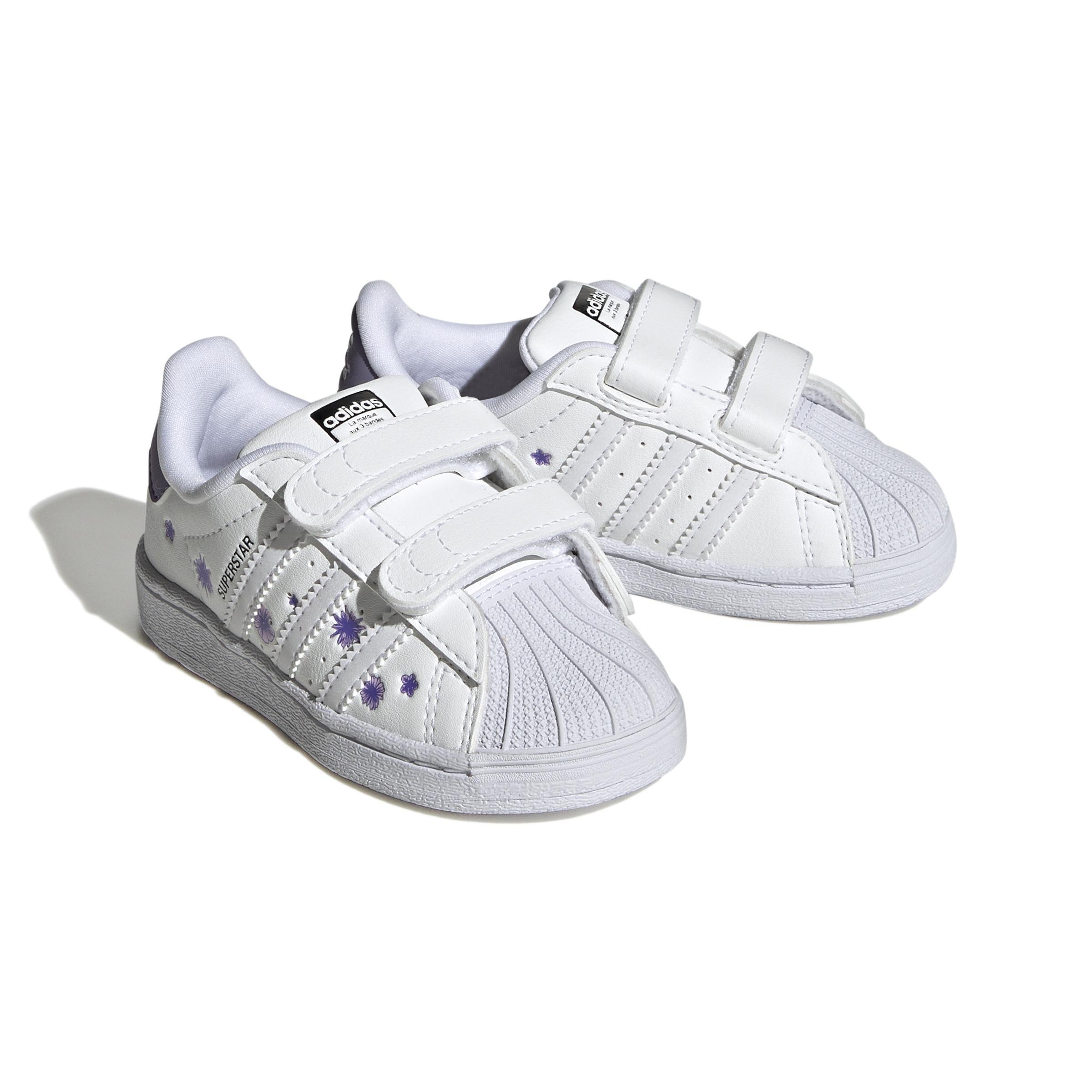 Unisex Kids Superstar Shoes, White, A901_ONE, large image number 0