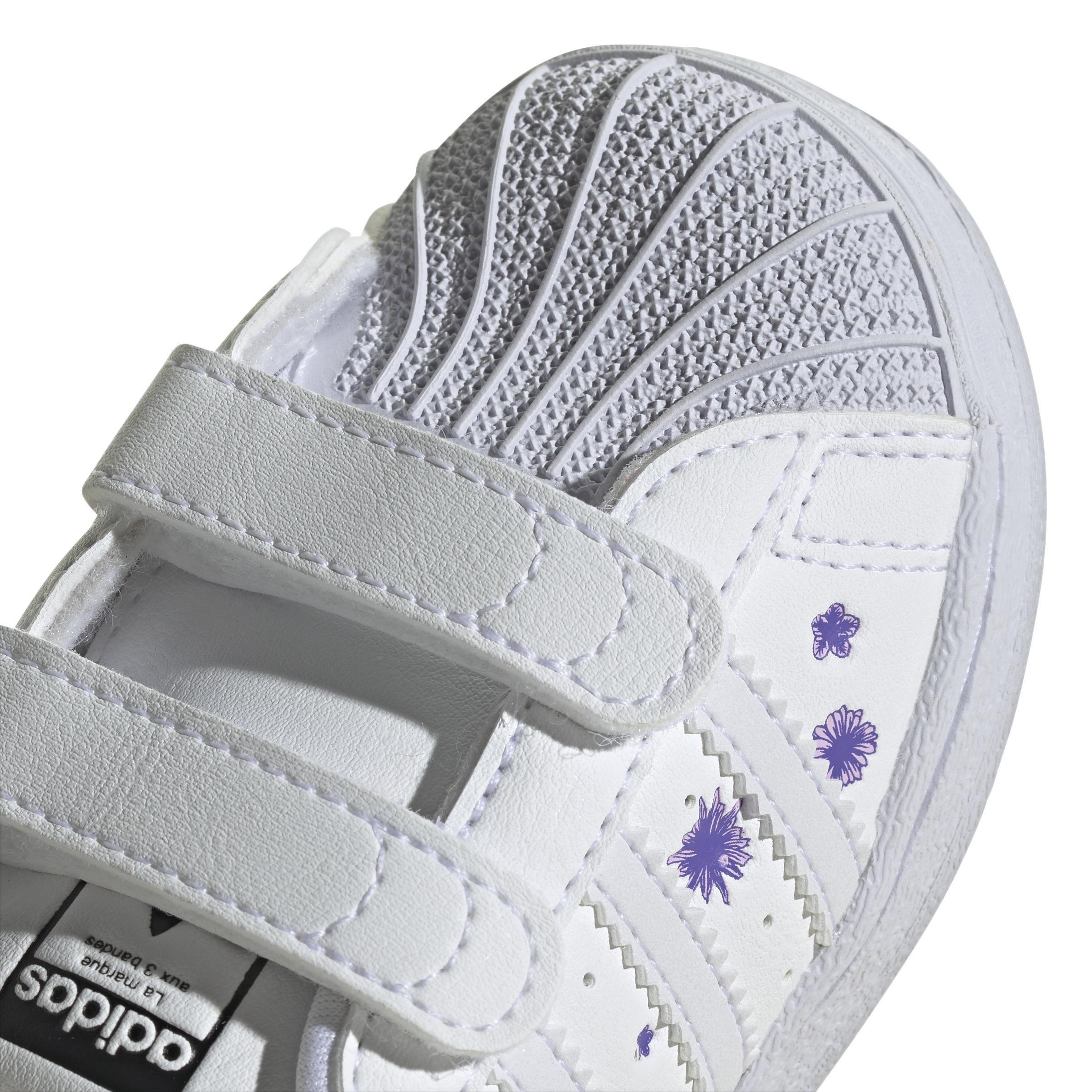 Unisex Kids Superstar Shoes, White, A901_ONE, large image number 3