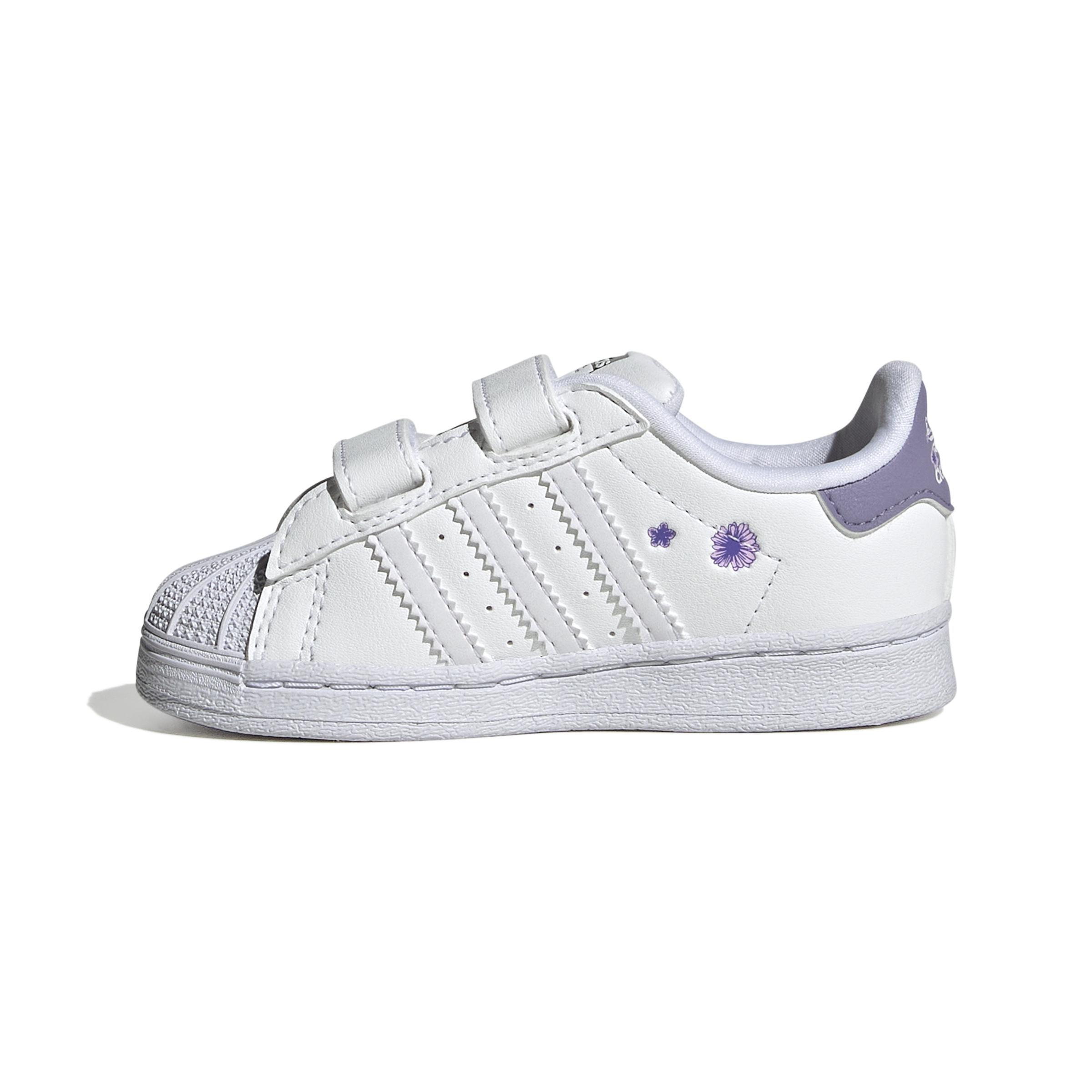 Unisex Kids Superstar Shoes, White, A901_ONE, large image number 5