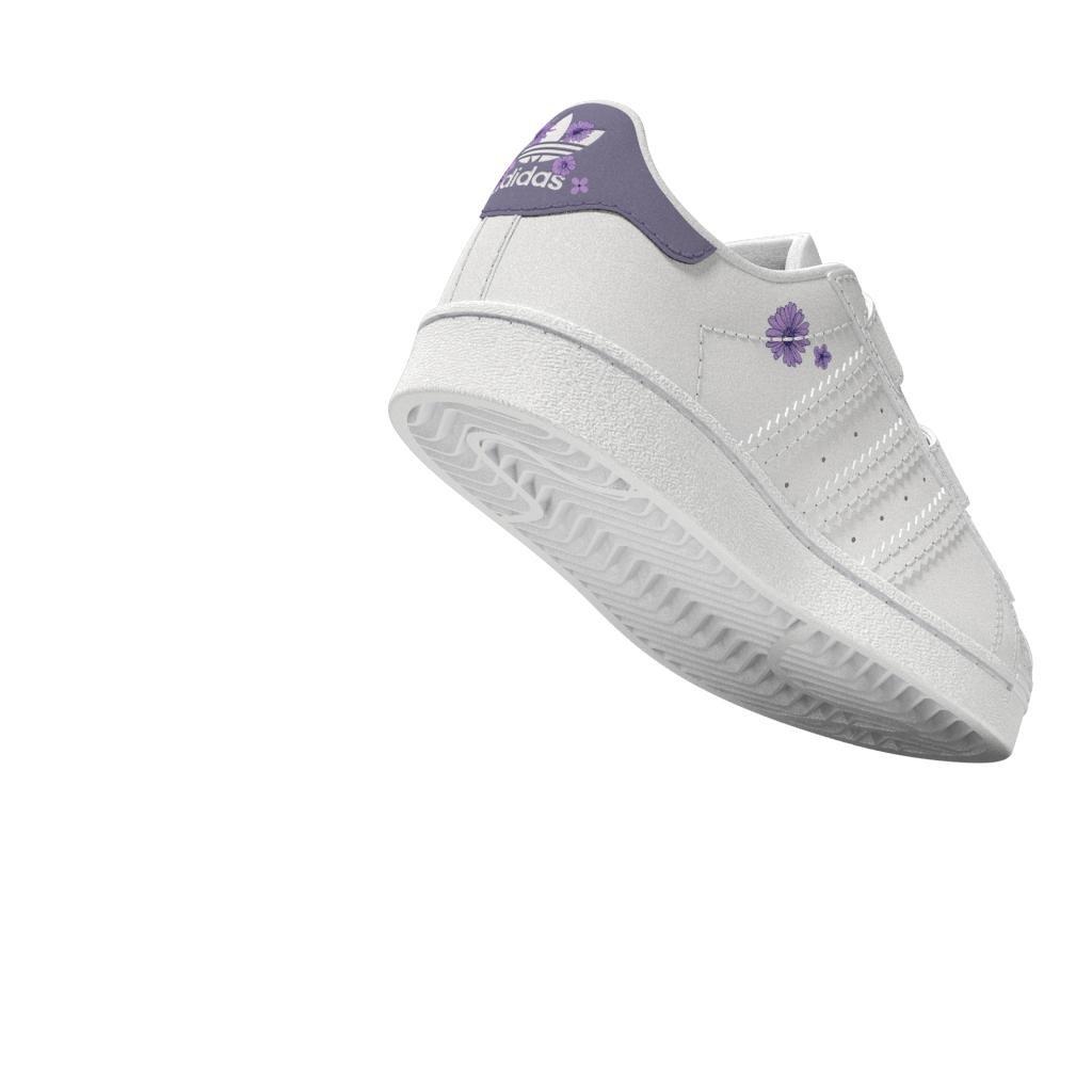 Unisex Kids Superstar Shoes, White, A901_ONE, large image number 6