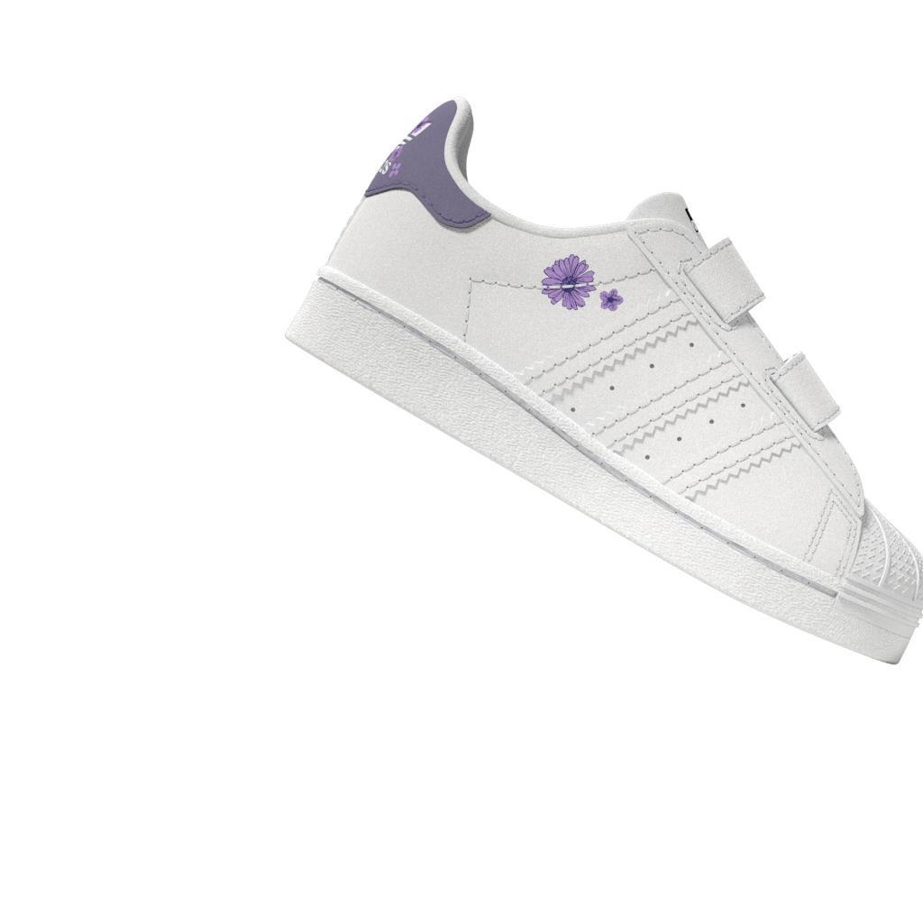 Unisex Kids Superstar Shoes, White, A901_ONE, large image number 9