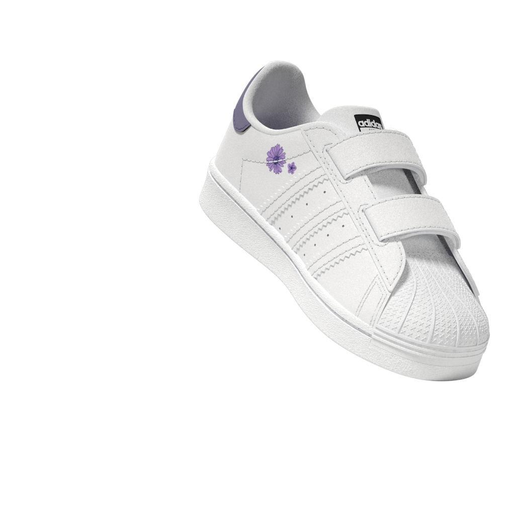 Unisex Kids Superstar Shoes, White, A901_ONE, large image number 10