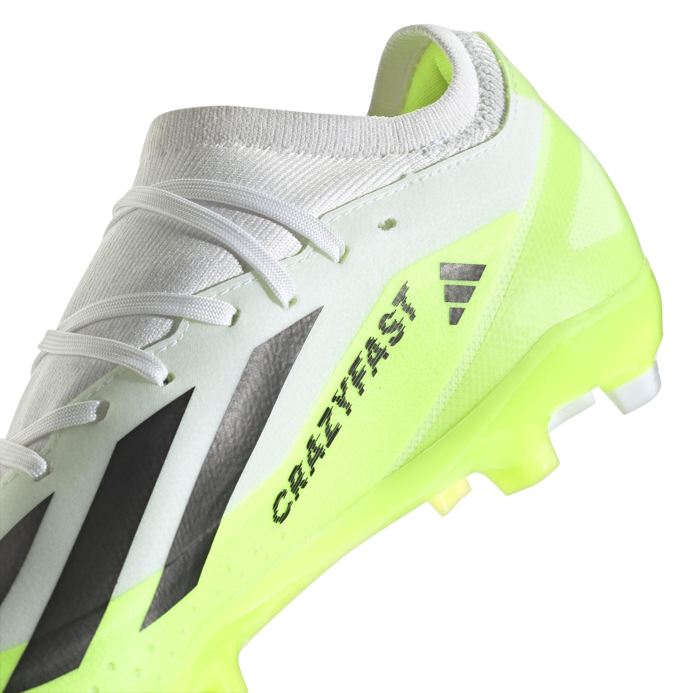 Unisex Crazyfast.3 Firm Ground Boots, White, , large image number 4