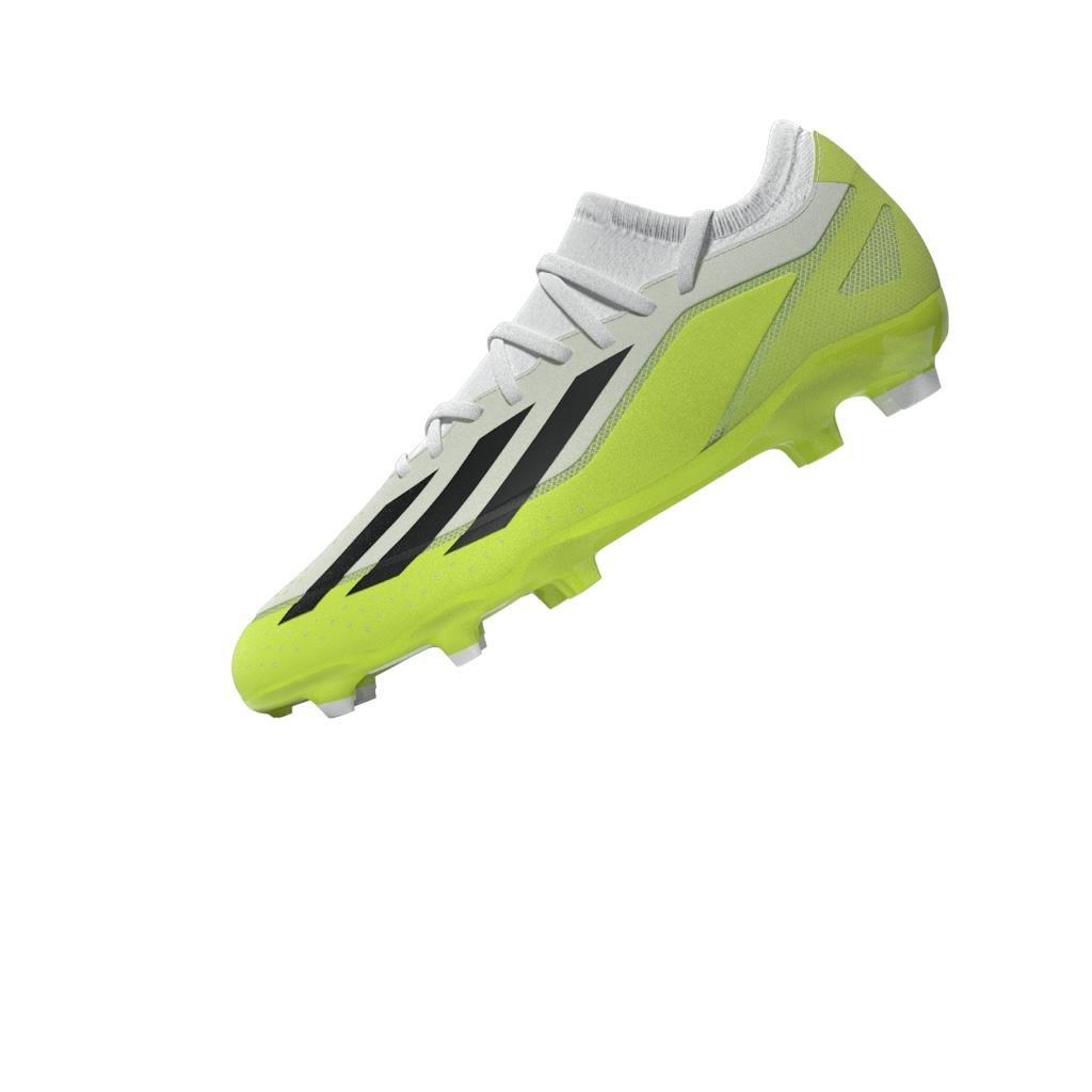 Unisex Crazyfast.3 Firm Ground Boots, White, , large image number 9