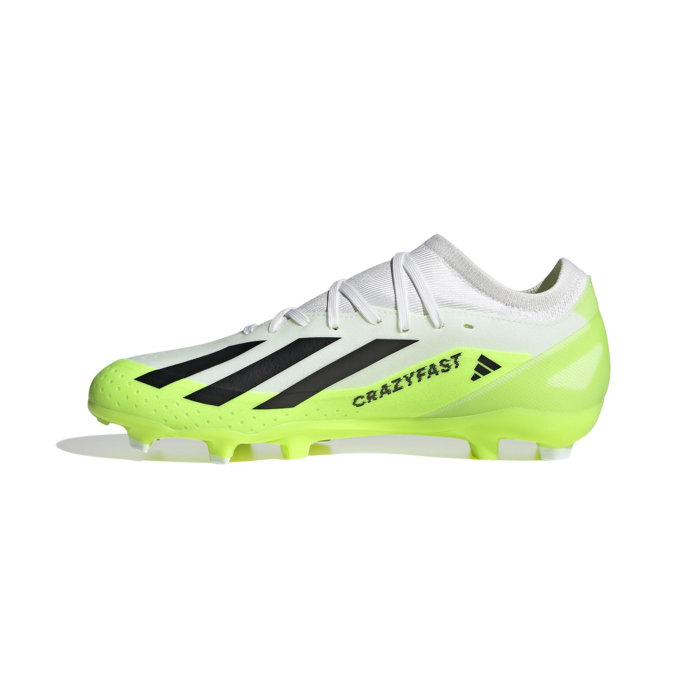 Unisex Crazyfast.3 Firm Ground Boots, White, , large image number 10