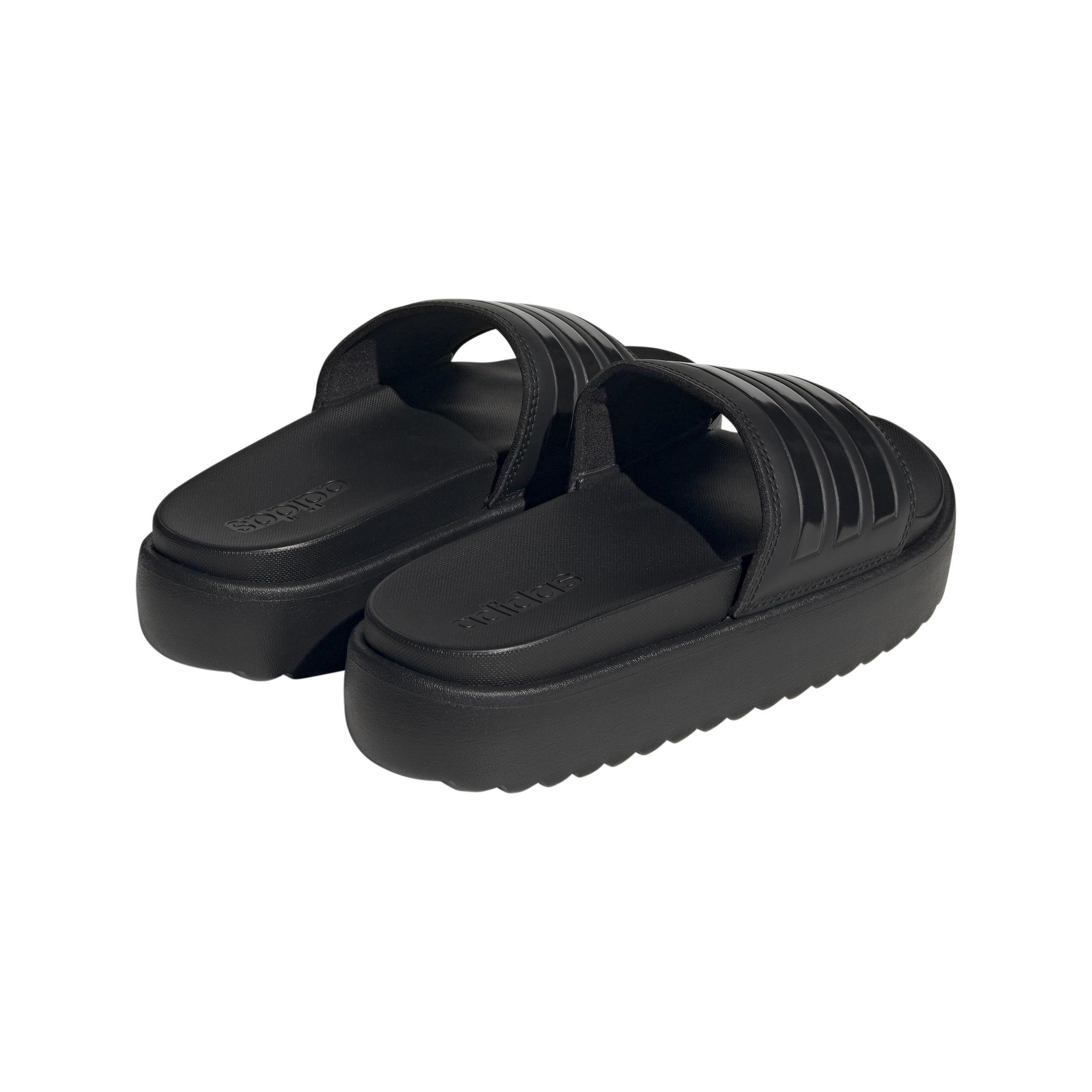Adilette Platform Slides, Black, , large image number 3