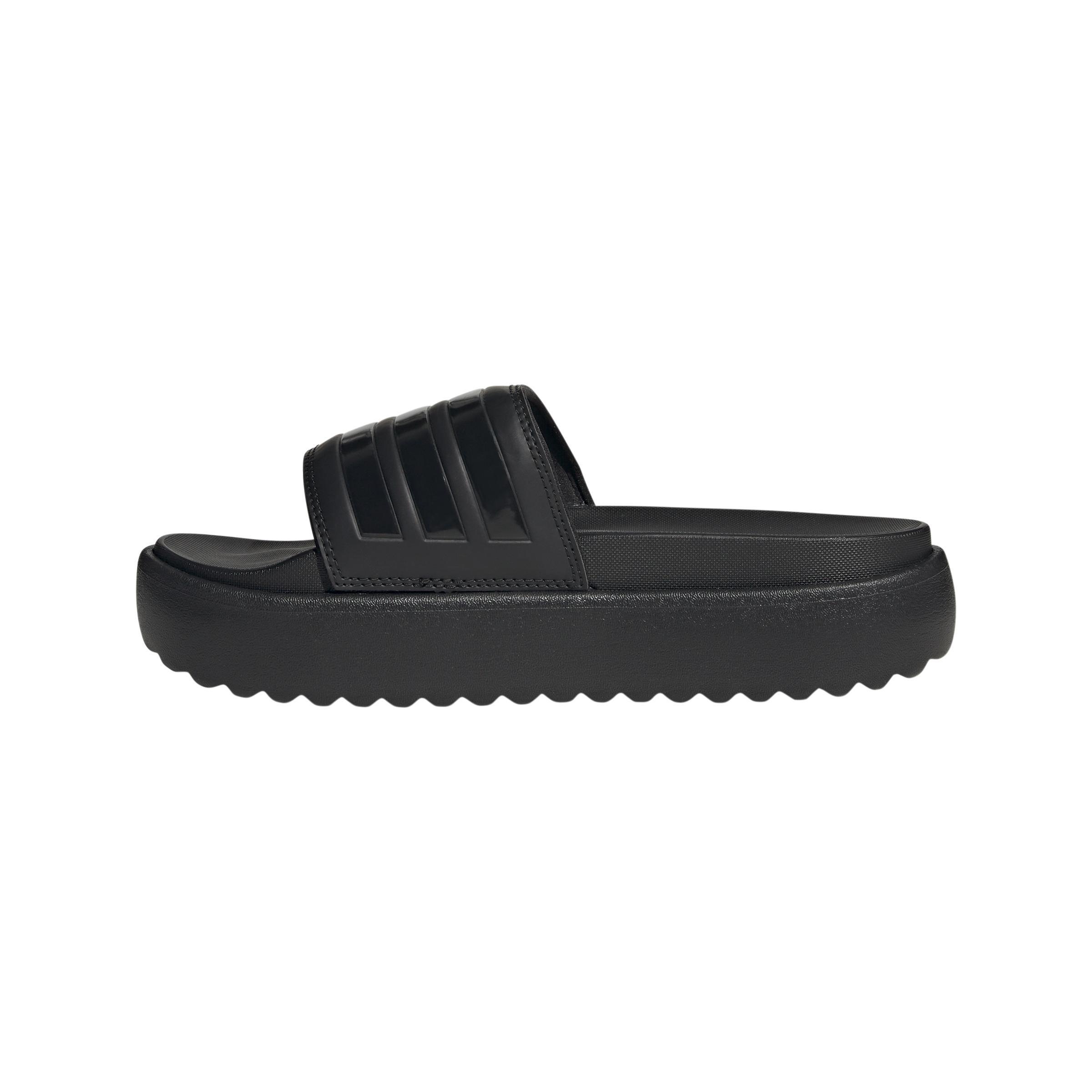 Adilette Platform Slides, Black, A901_ONE, large image number 6