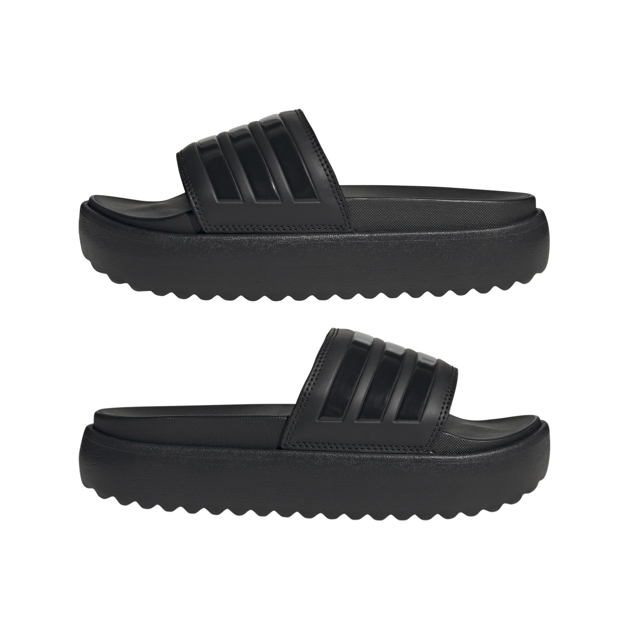 Adilette Platform Slides, Black, A901_ONE, large image number 7